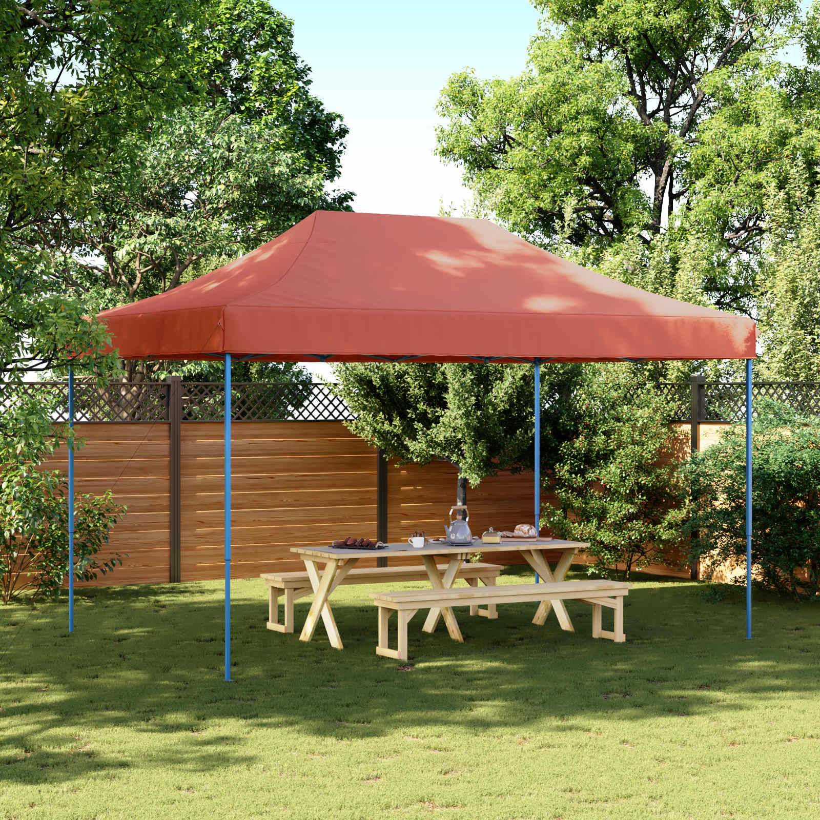 vidaXL Party-Zelt Terrakotta 292 x 440 x 315 cm Oxford-Stoff