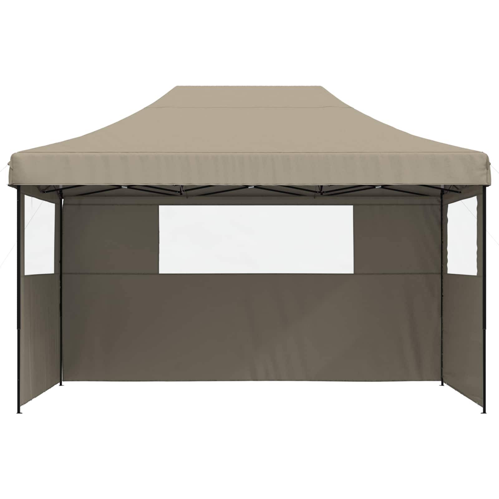 vidaXL Party-Zelt Taupe 292 x 440 x 315 cm Oxford-Stoff
