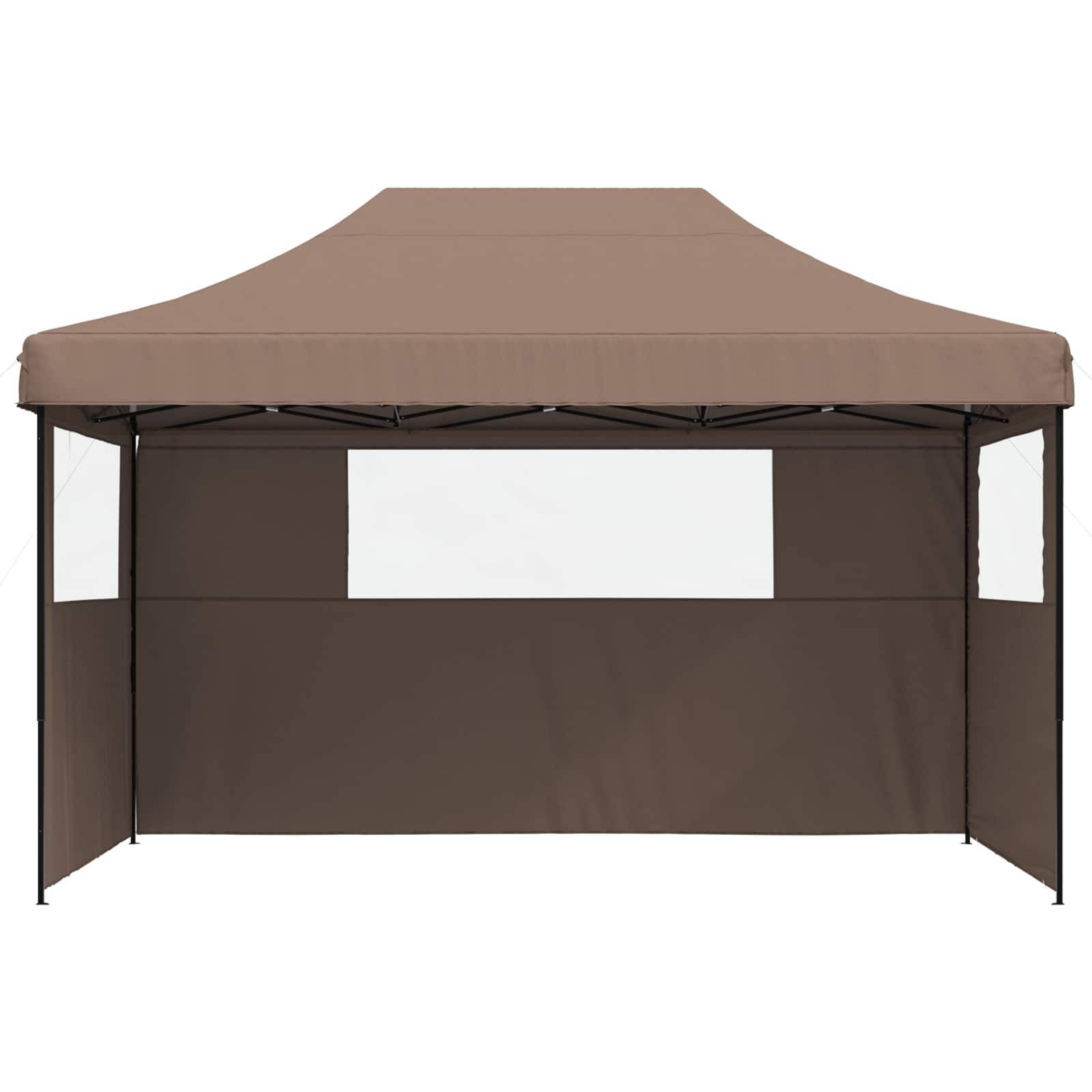 vidaXL Party-Zelt Braun 292 x 440 x 315 cm Oxford-Stoff