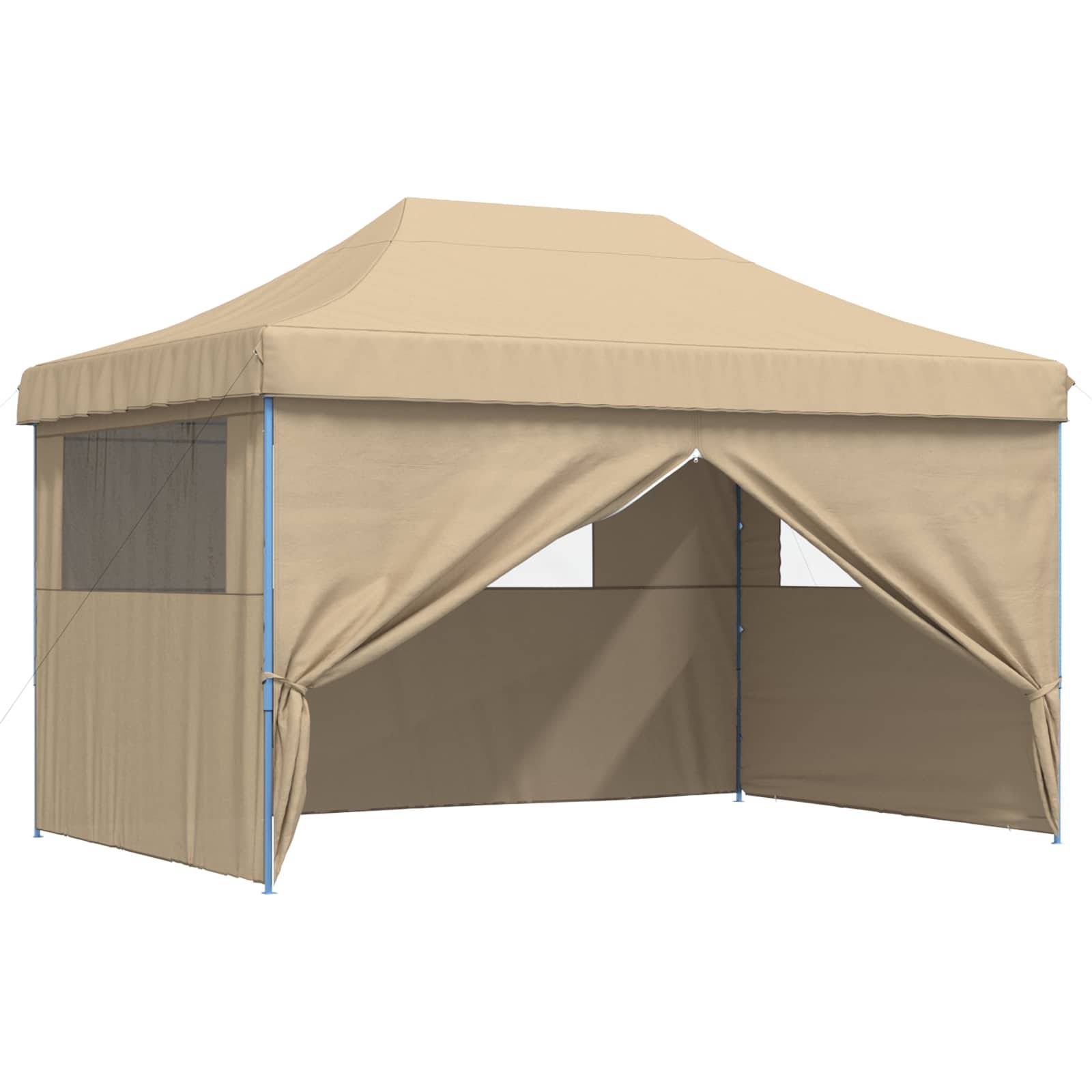 vidaXL Party-Zelt Beige 292 x 440 x 315 cm Oxford-Stoff