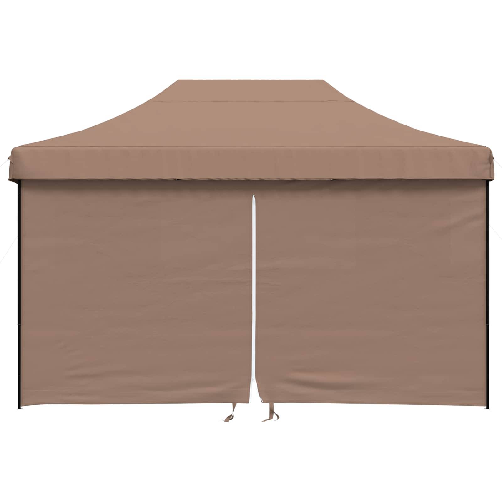 vidaXL Party-Zelt Braun 292 x 440 x 315 cm Oxford-Stoff