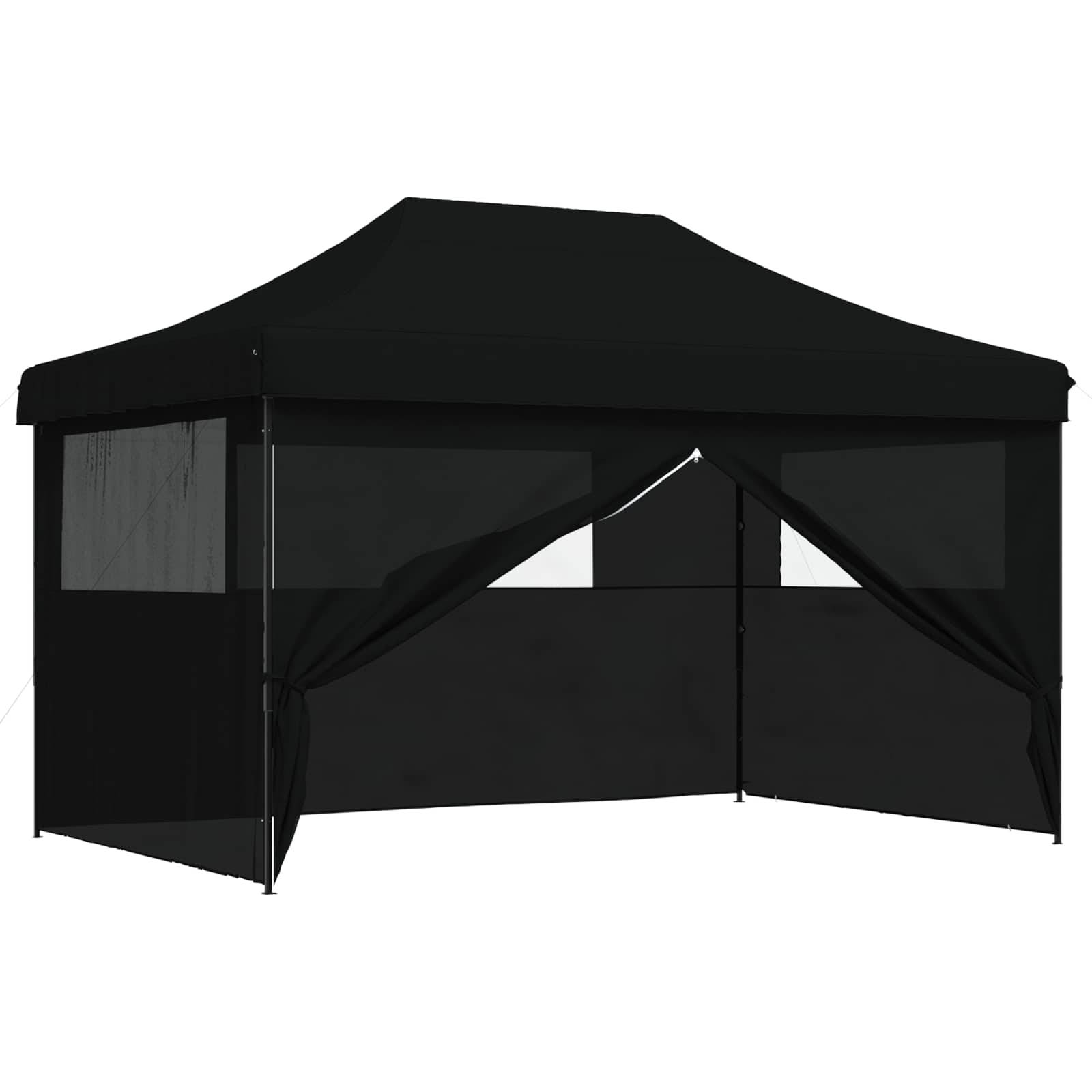 vidaXL Party-Zelt Schwarz 292 x 440 x 315 cm Oxford-Stoff