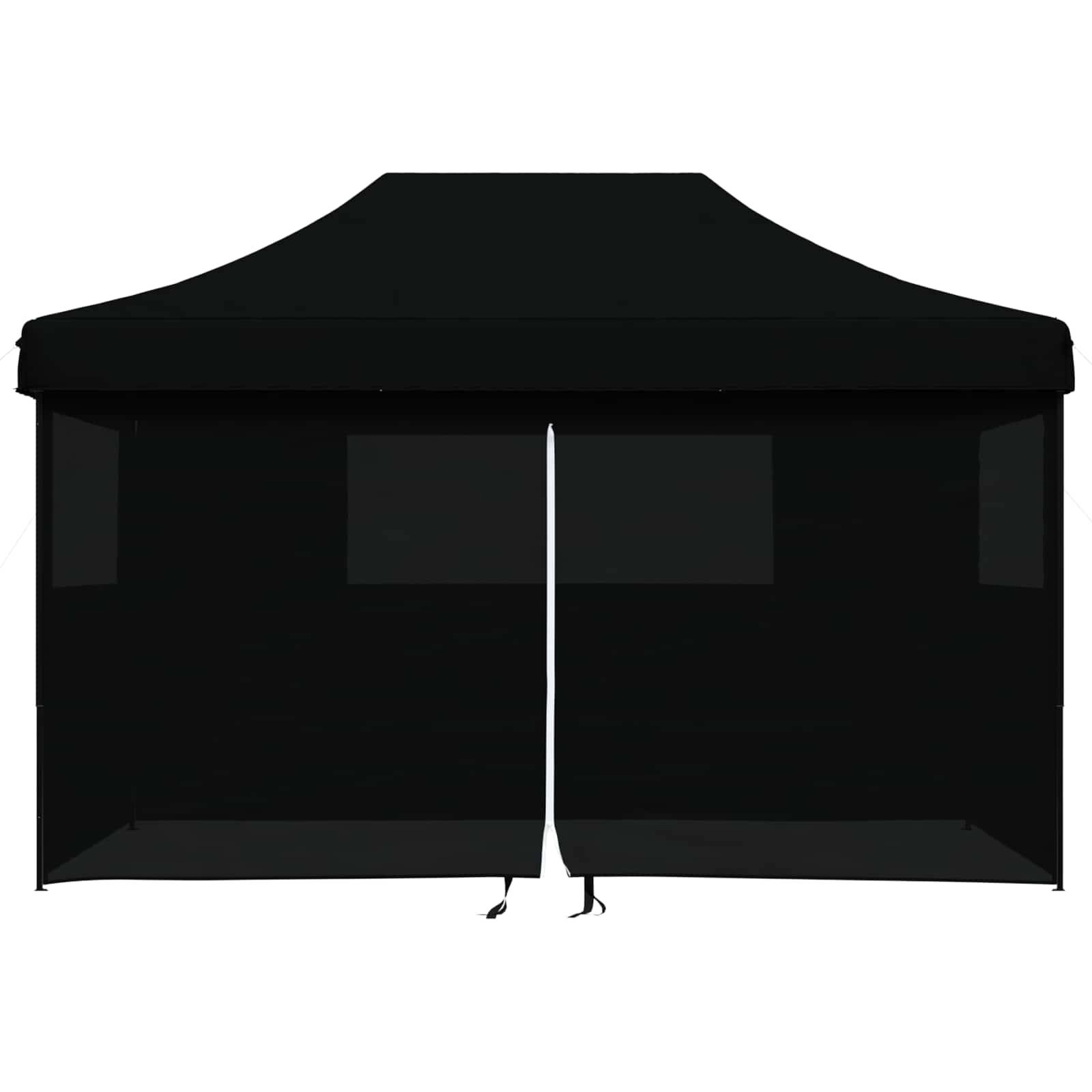 vidaXL Party-Zelt Schwarz 292 x 440 x 315 cm Oxford-Stoff