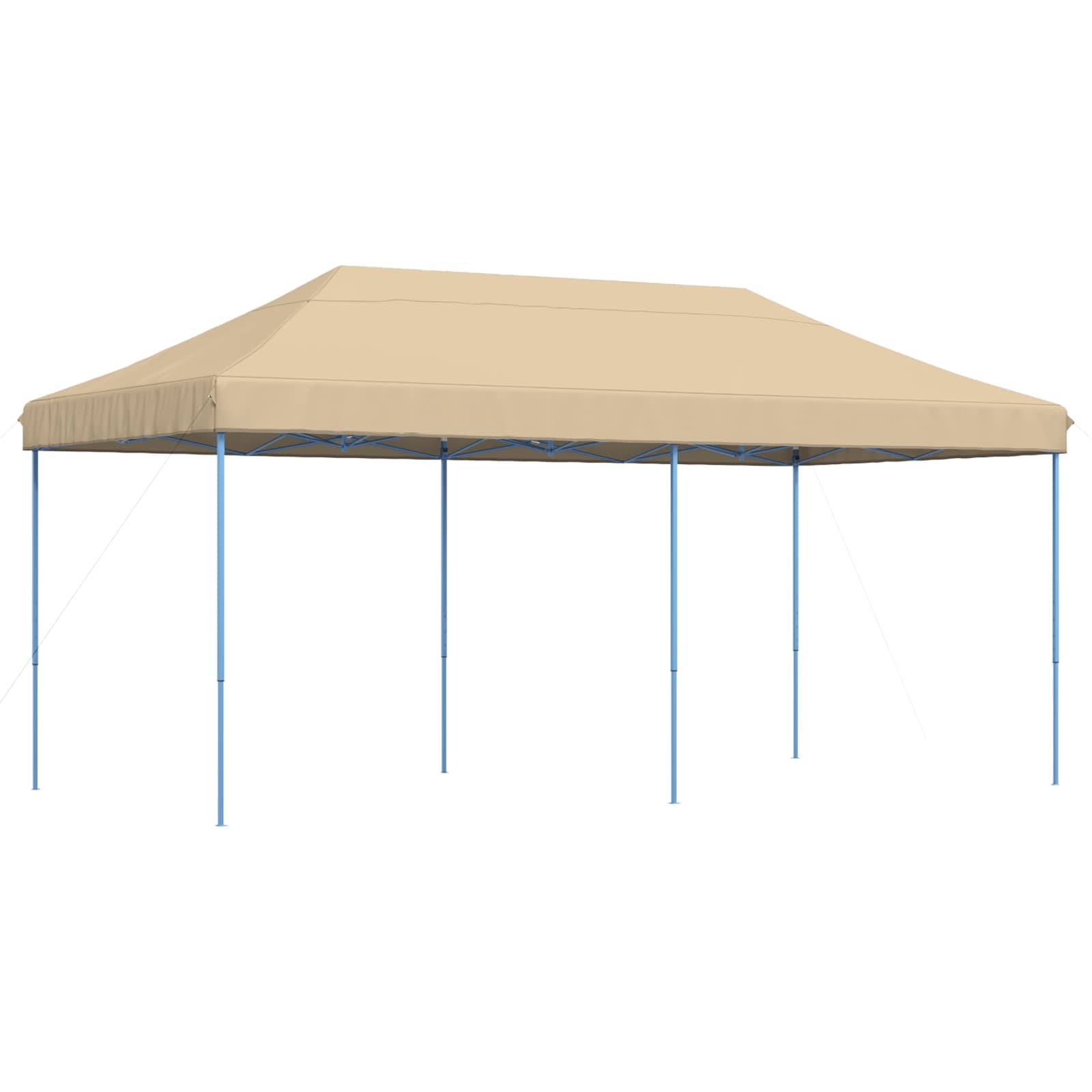 vidaXL Party-Zelt Beige 292 x 580 x 315 cm Oxford-Stoff