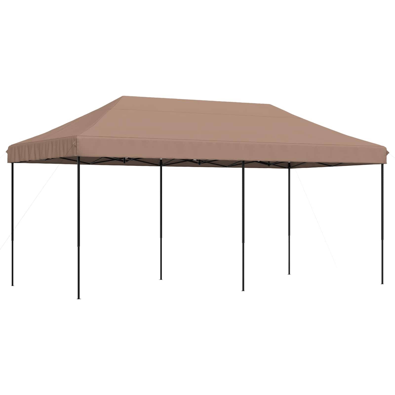 vidaXL Party-Zelt Braun 292 x 580 x 315 cm Oxford-Stoff