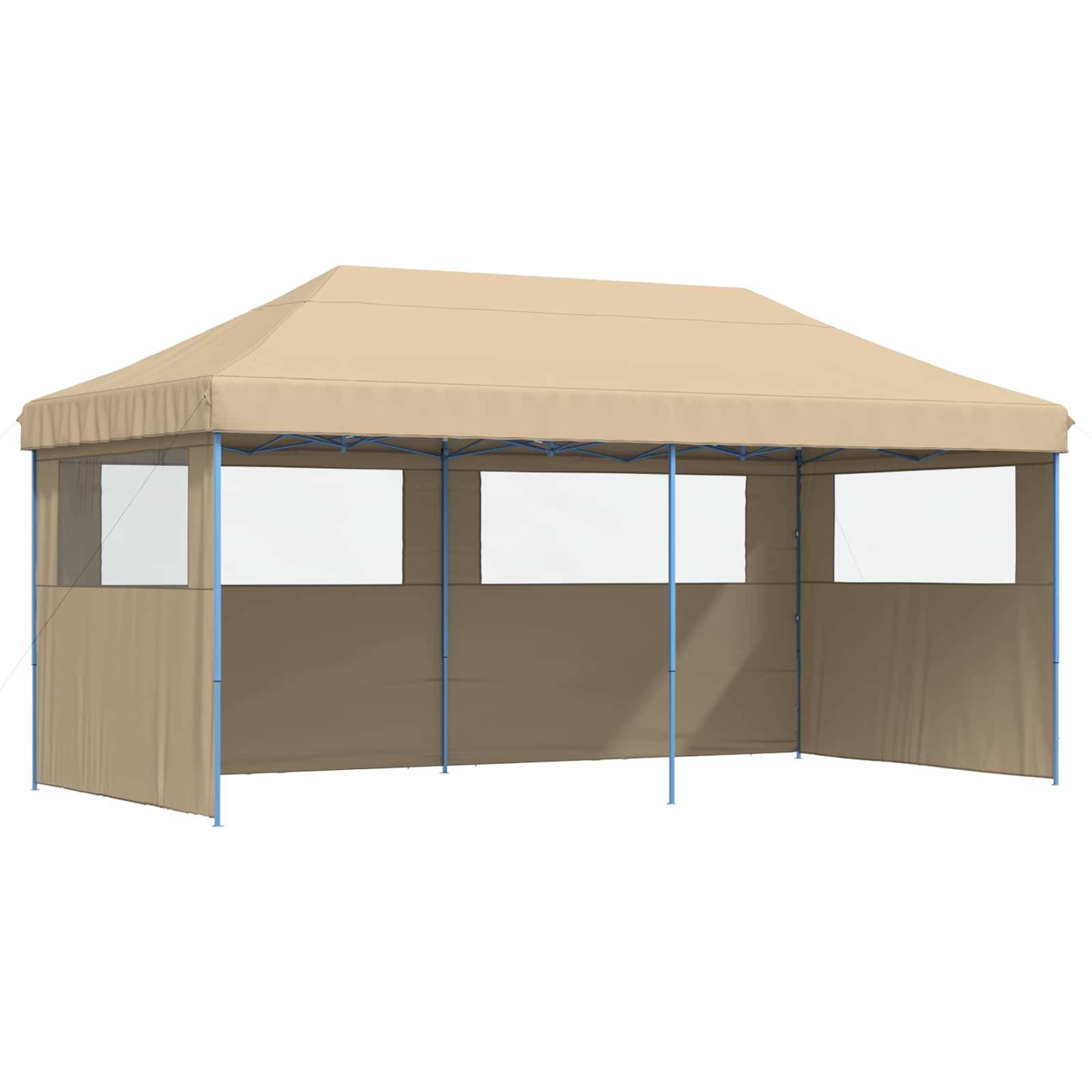 vidaXL Party-Zelt Beige 292 x 580 x 315 cm Oxford-Stoff