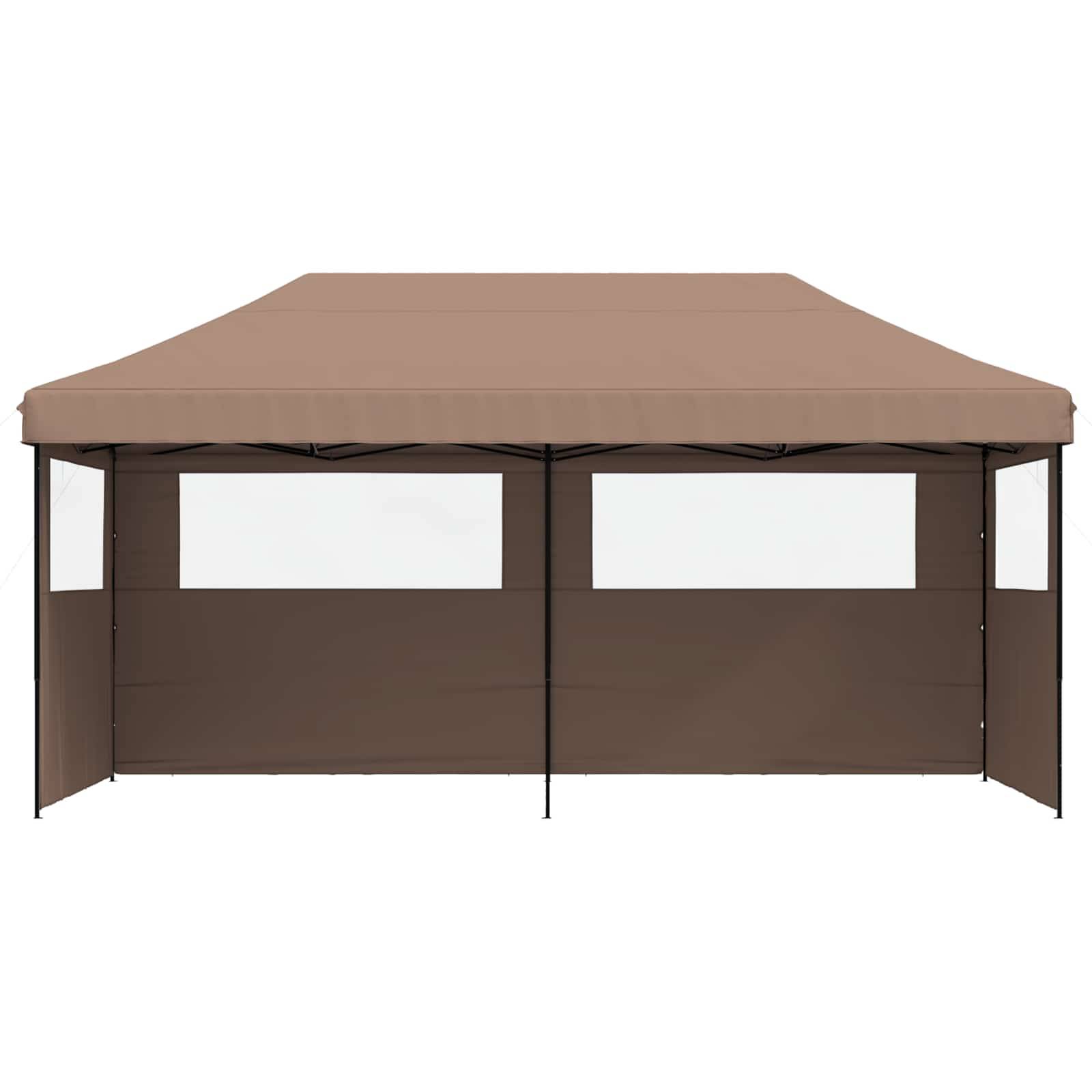 vidaXL Party-Zelt Braun 292 x 580 x 315 cm Oxford-Stoff