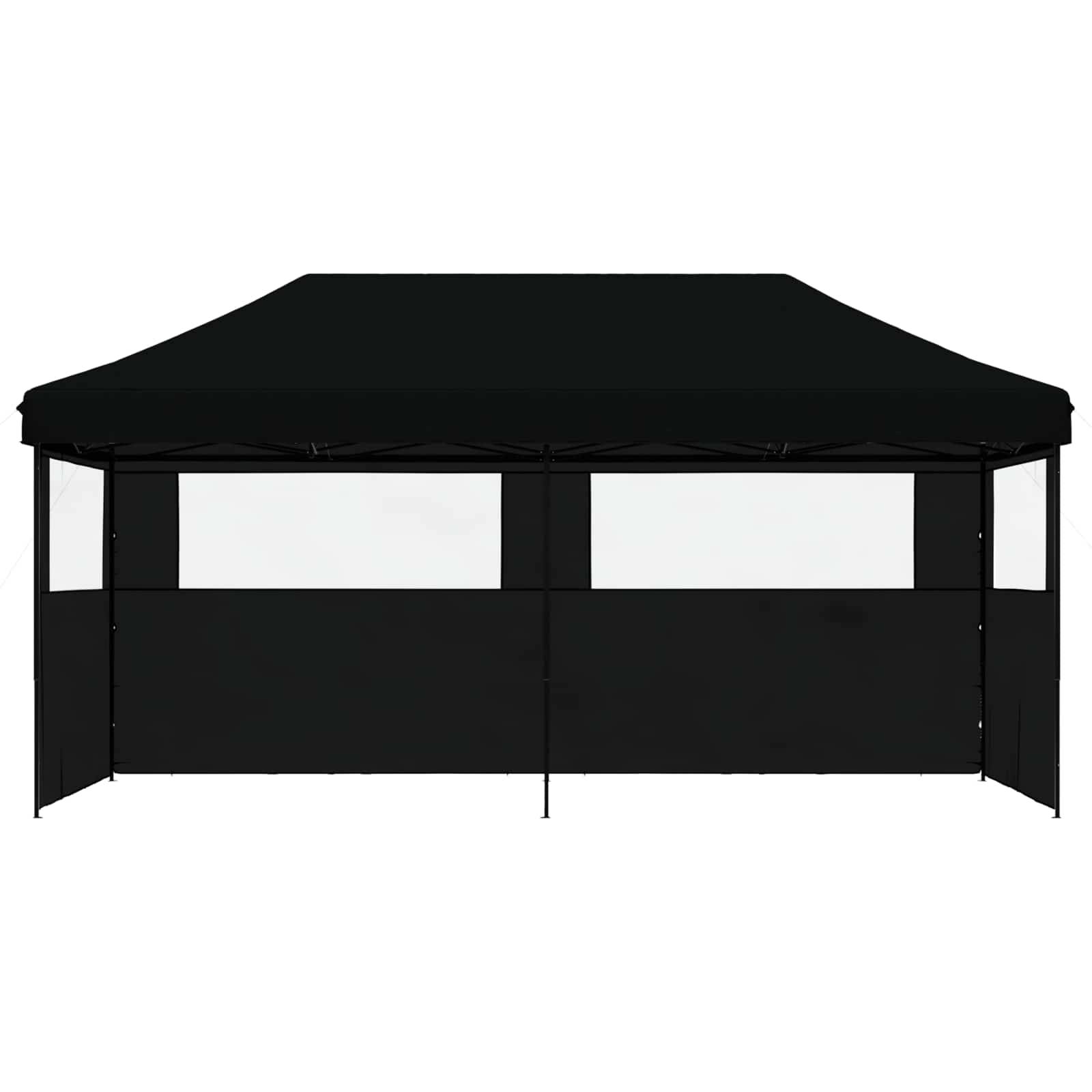 vidaXL Party-Zelt Schwarz 292 x 580 x 315 cm Oxford-Stoff