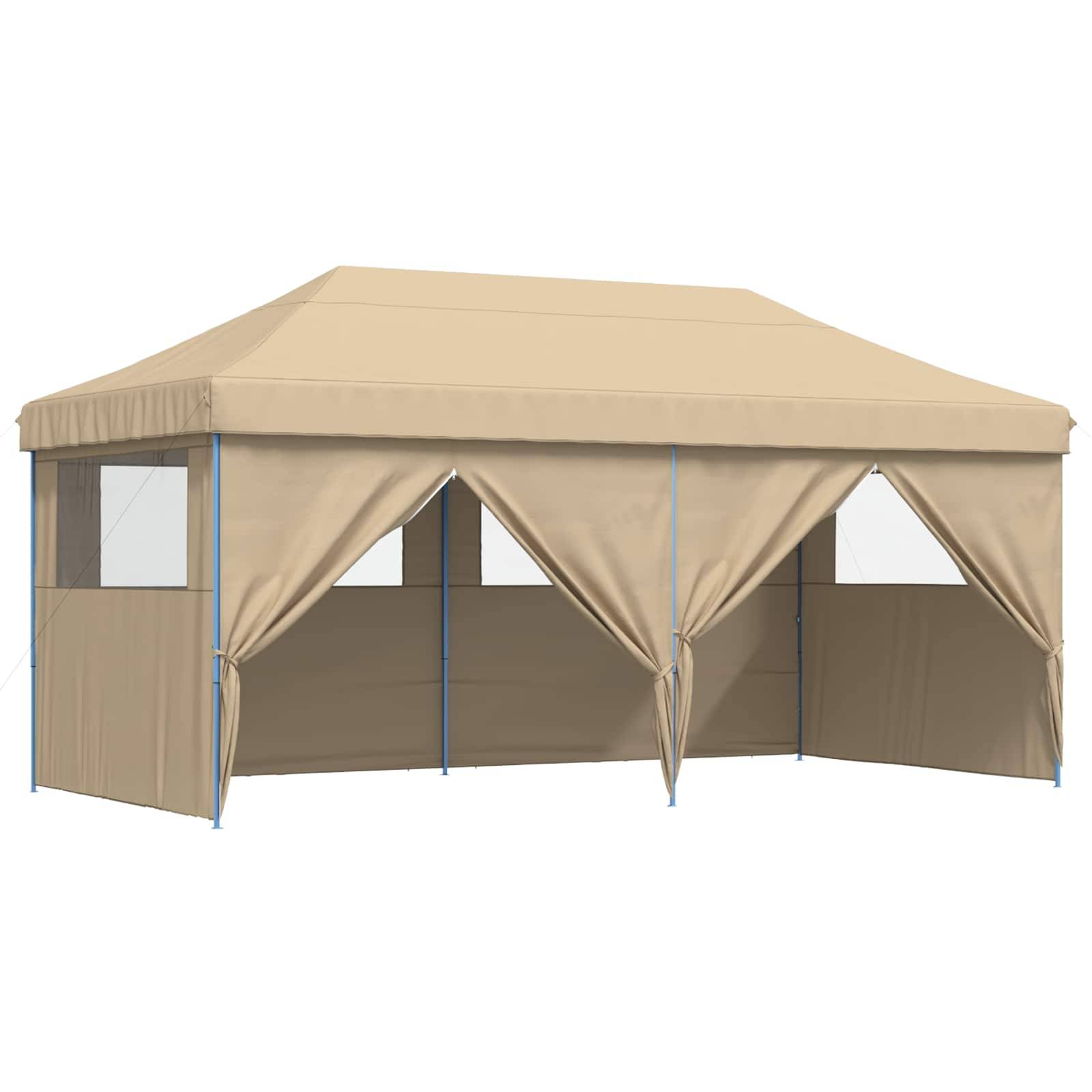 vidaXL Party-Zelt Beige 292 x 580 x 315 cm Oxford-Stoff