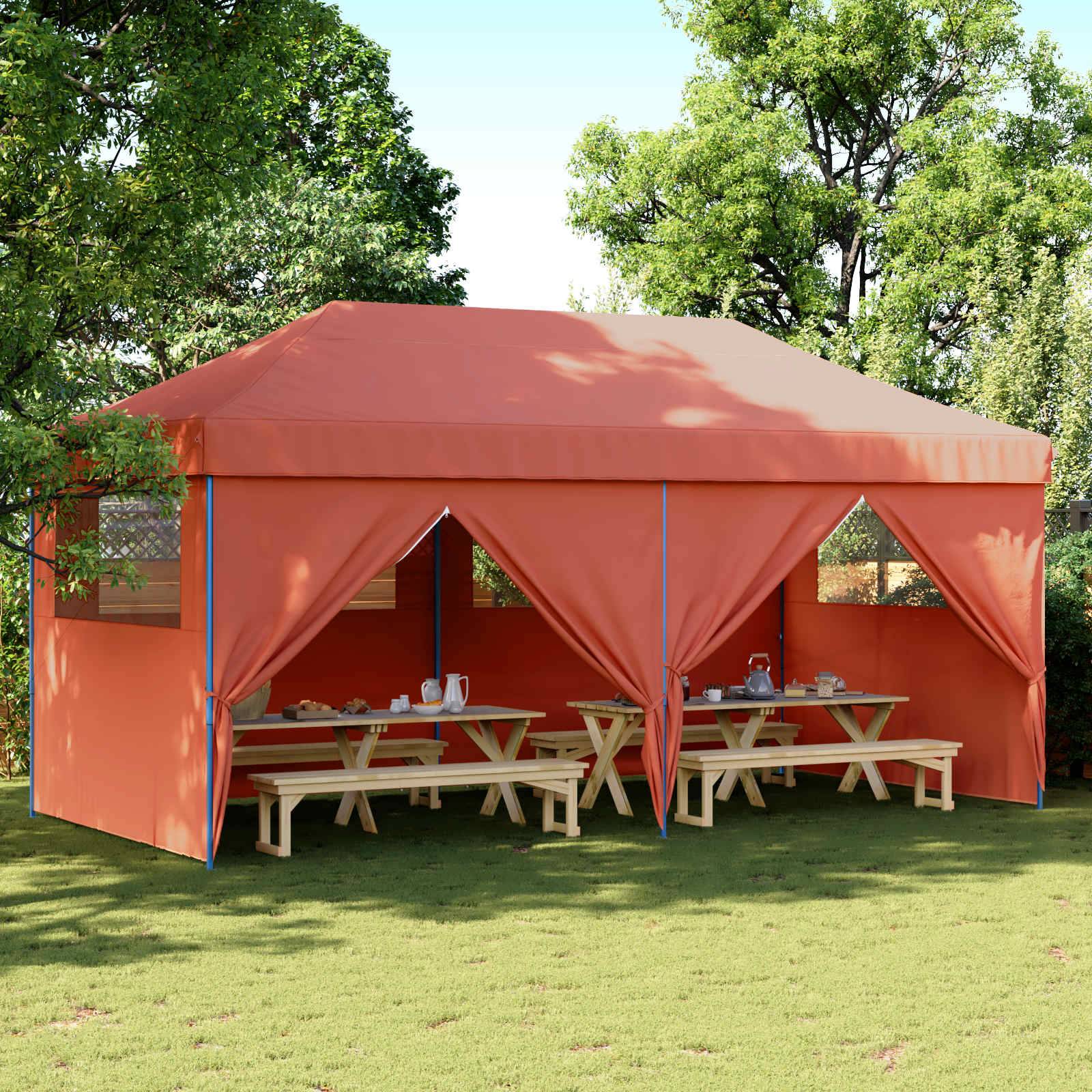 vidaXL Party-Zelt Terrakotta 292 x 580 x 315 cm Oxford-Stoff