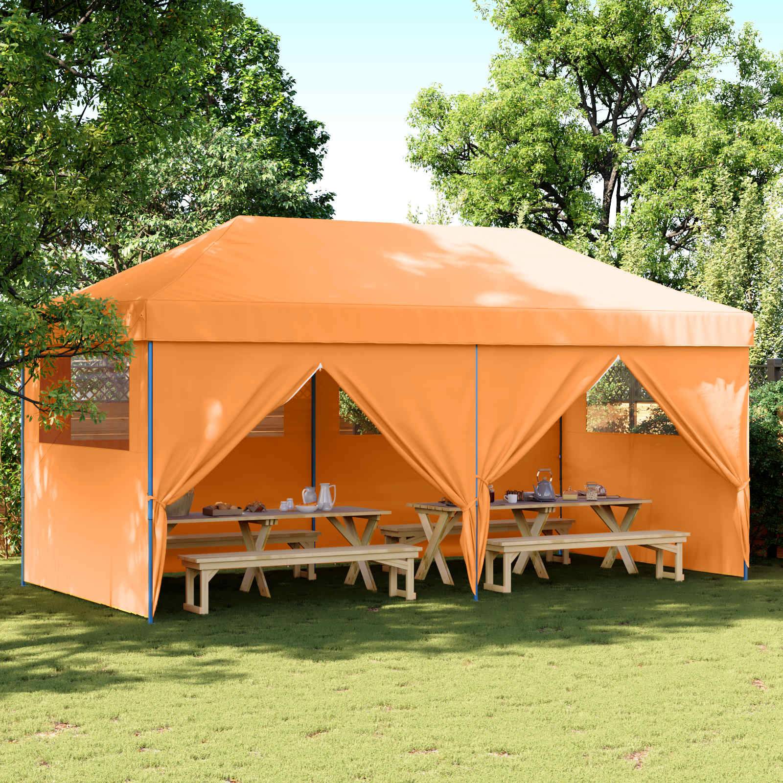 vidaXL Party-Zelt Orange 292 x 580 x 315 cm Oxford-Stoff