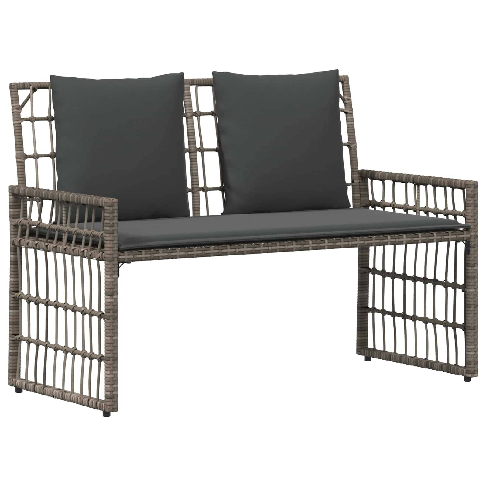 vidaXL Bank Outdoor Uni Grau und Dunkelgrau 116 x 55 x 82 cm