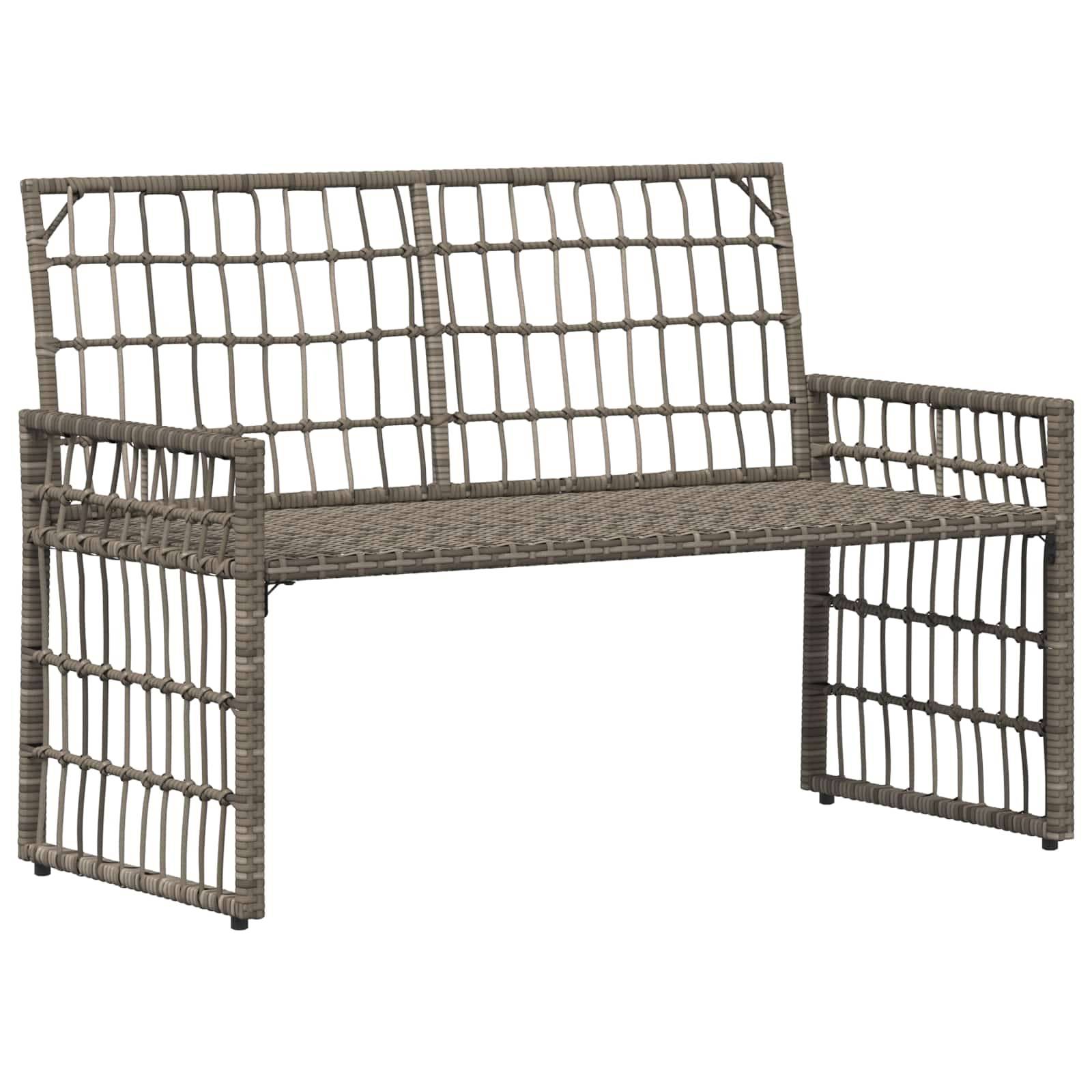 vidaXL Bank Outdoor Uni Grau und Dunkelgrau 116 x 55 x 82 cm