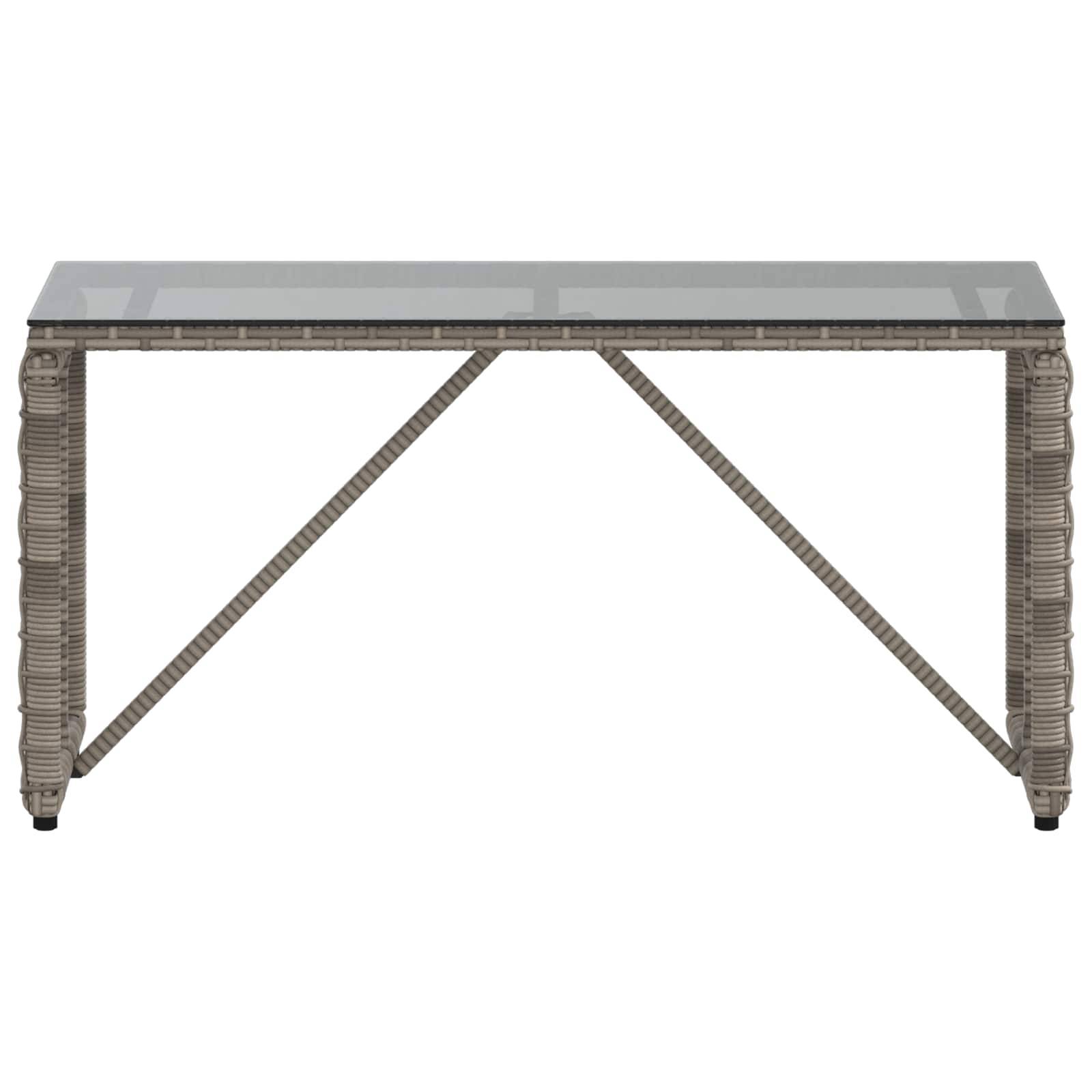 vidaXL Tisch für Outdoor Grau und Schwarz 80 x 40 x 40 cm
