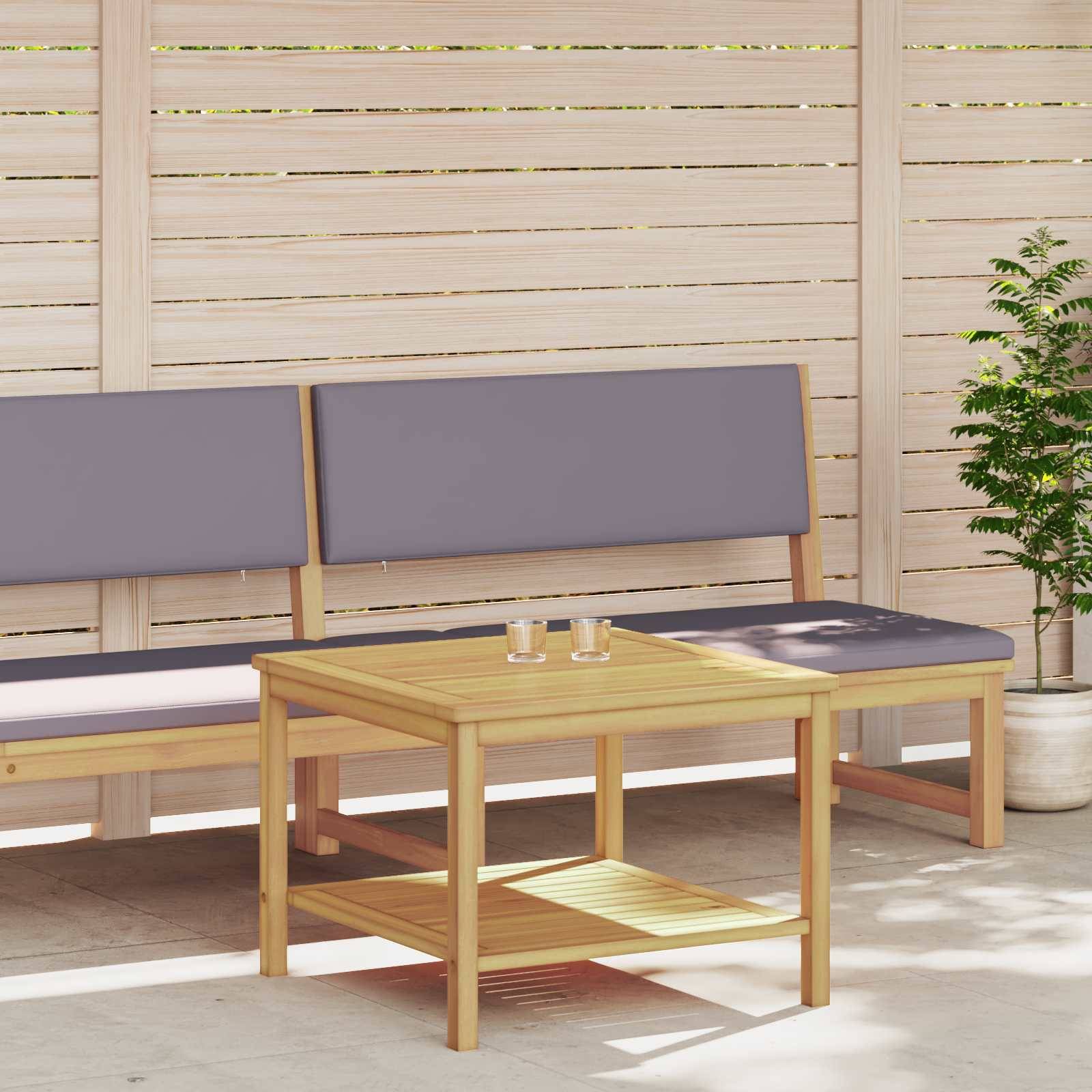 vidaXL Beistelltisch Öl-Natur 60 x 60 x 45 cm Massivholz Akazie
