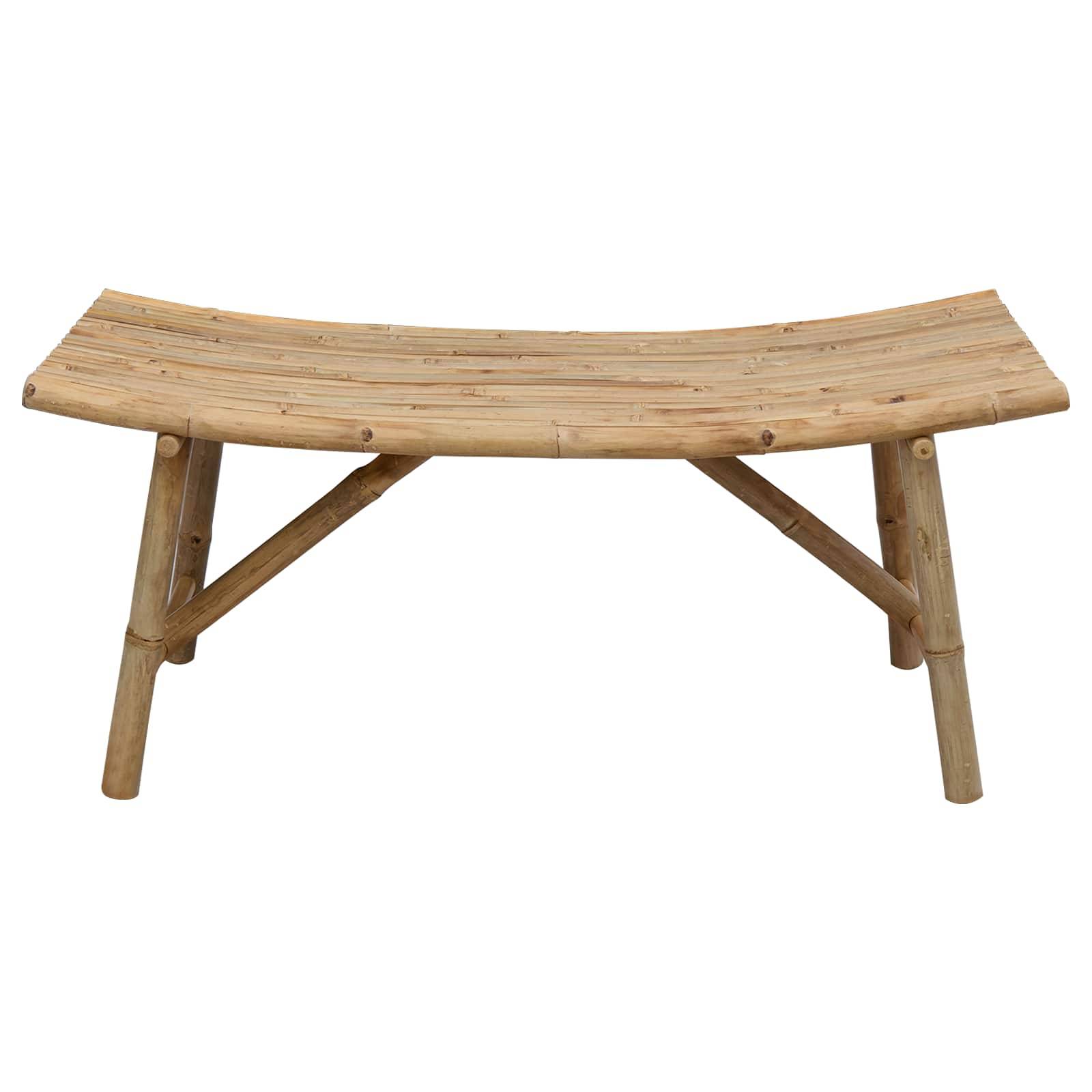 vidaXL Gartenbank Natur 110 x 45 x 50 cm Bambus