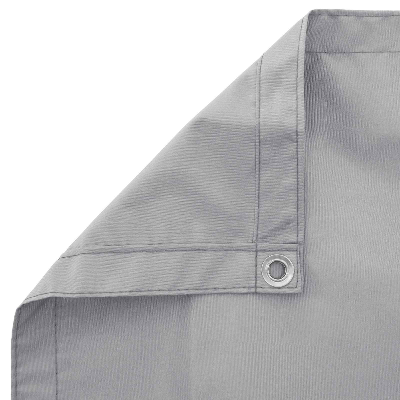 vidaXL Balkonsichtschutz Hellgrau 110 x 600 cm Oxford-Stoff