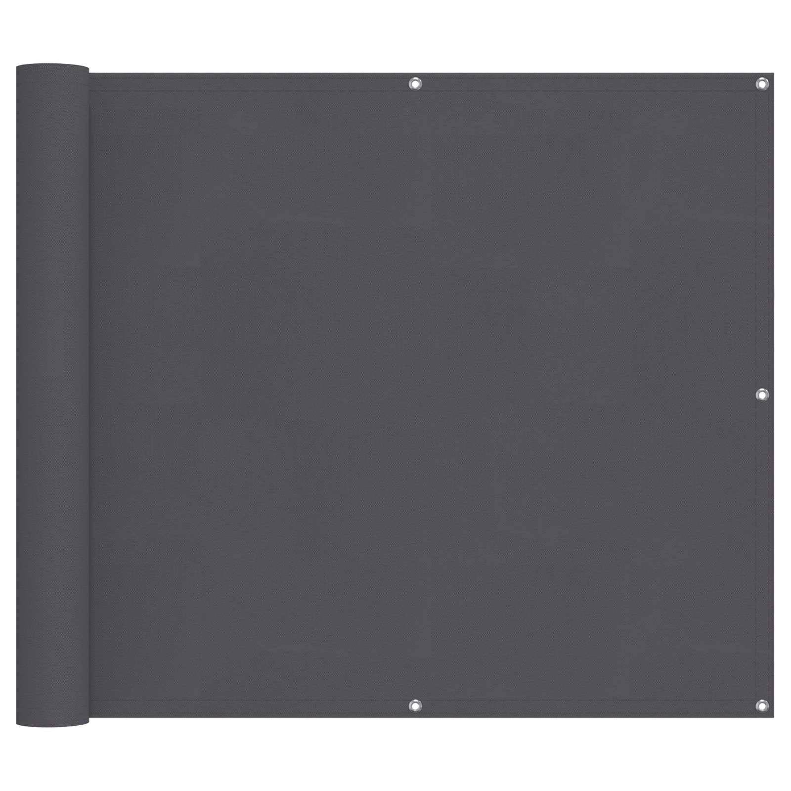 vidaXL Balkonsichtschutz Anthrazit 100 x 600 cm Oxford-Stoff