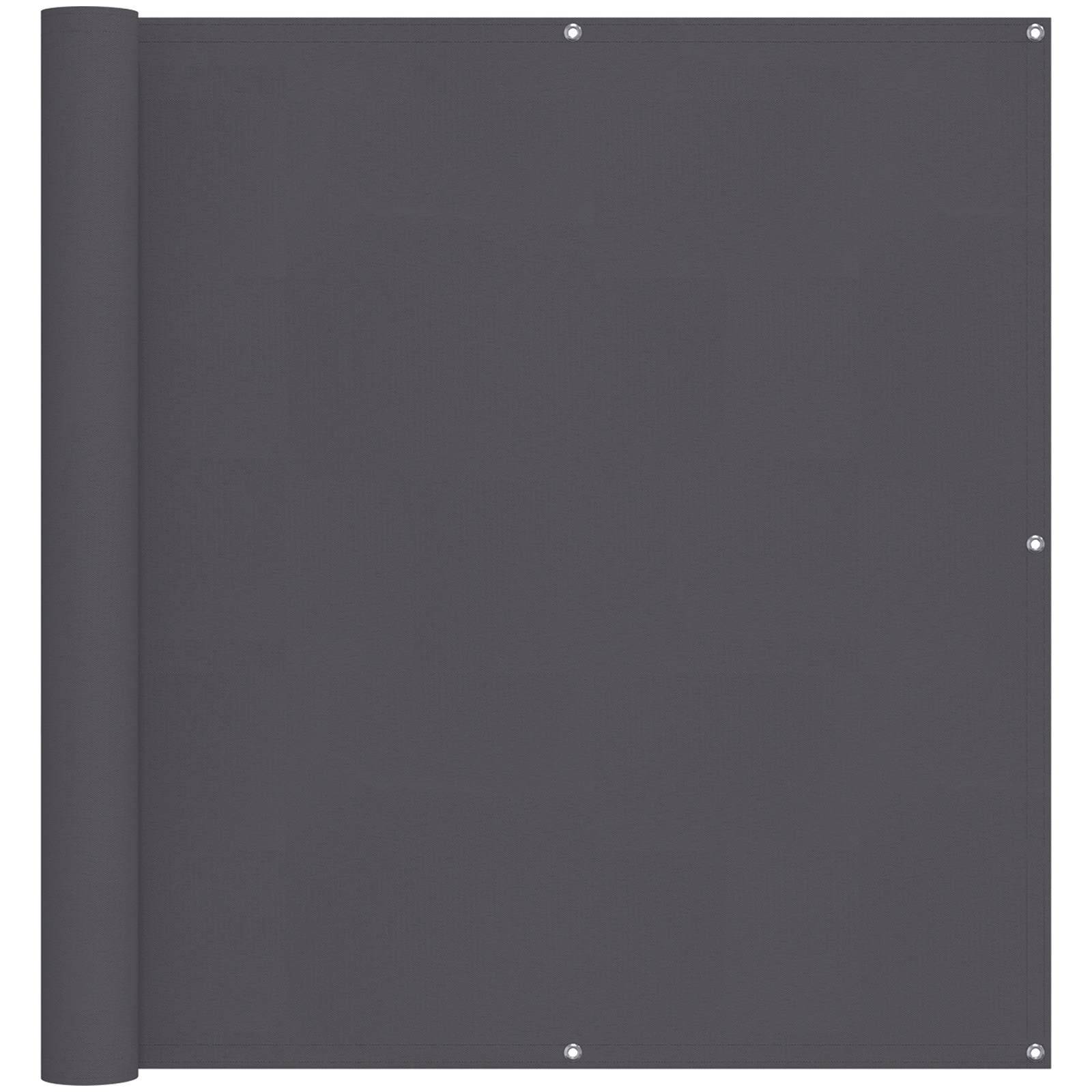 vidaXL Balkonsichtschutz Anthrazit 110 x 200 cm Oxford-Stoff