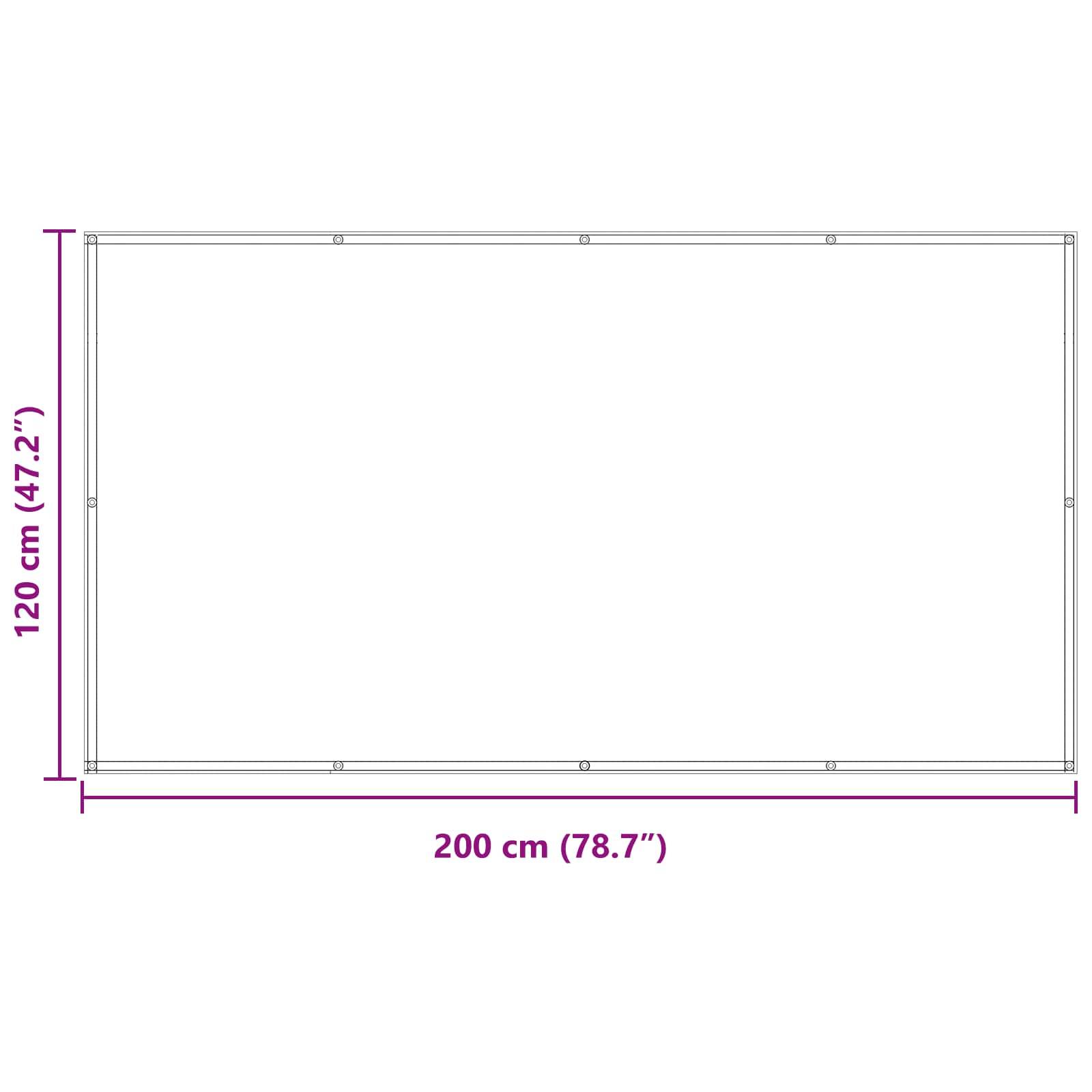 vidaXL Balkonsichtschutz 120 x 200 cm