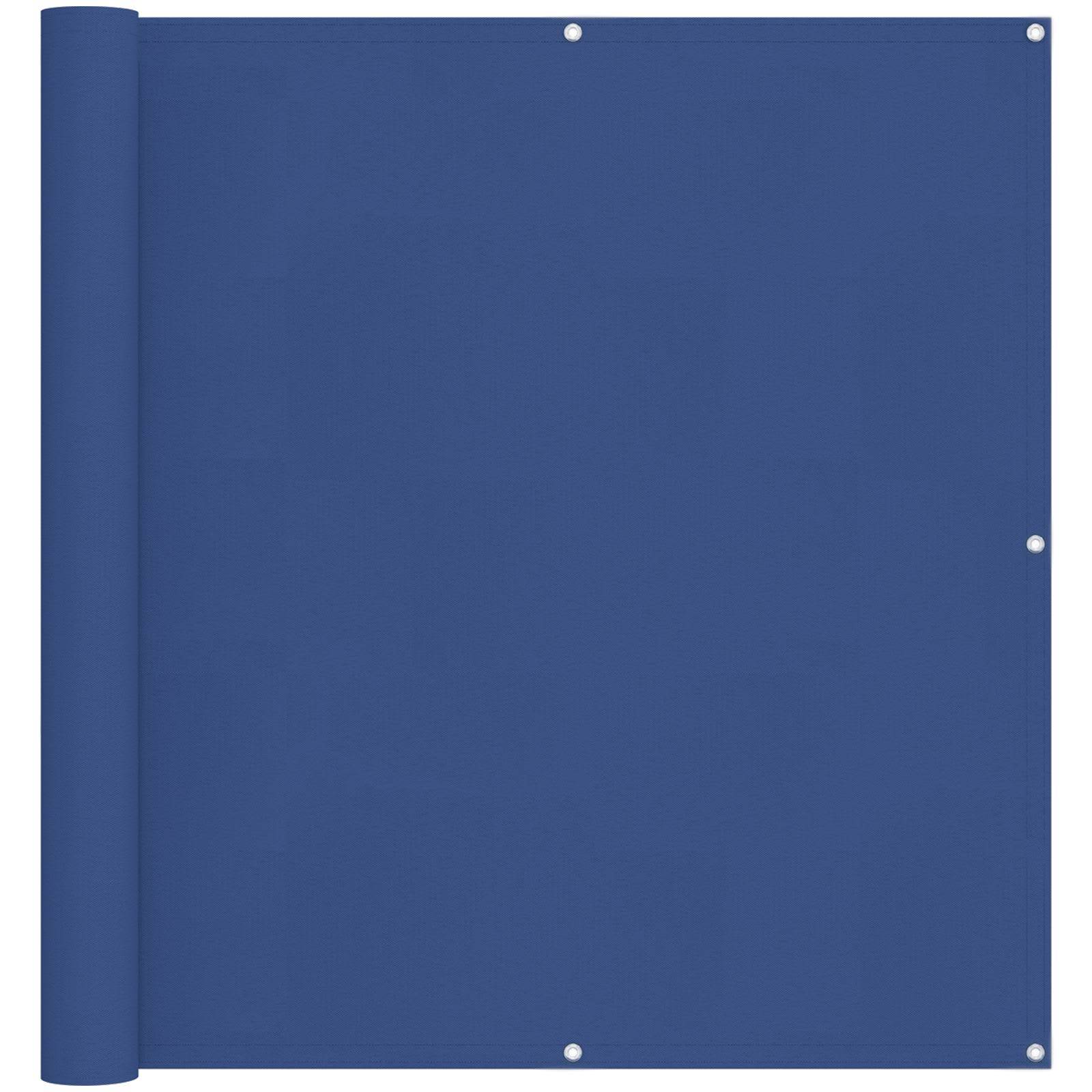 vidaXL Balkonsichtschutz Blau 110 x 600 cm Oxford-Stoff