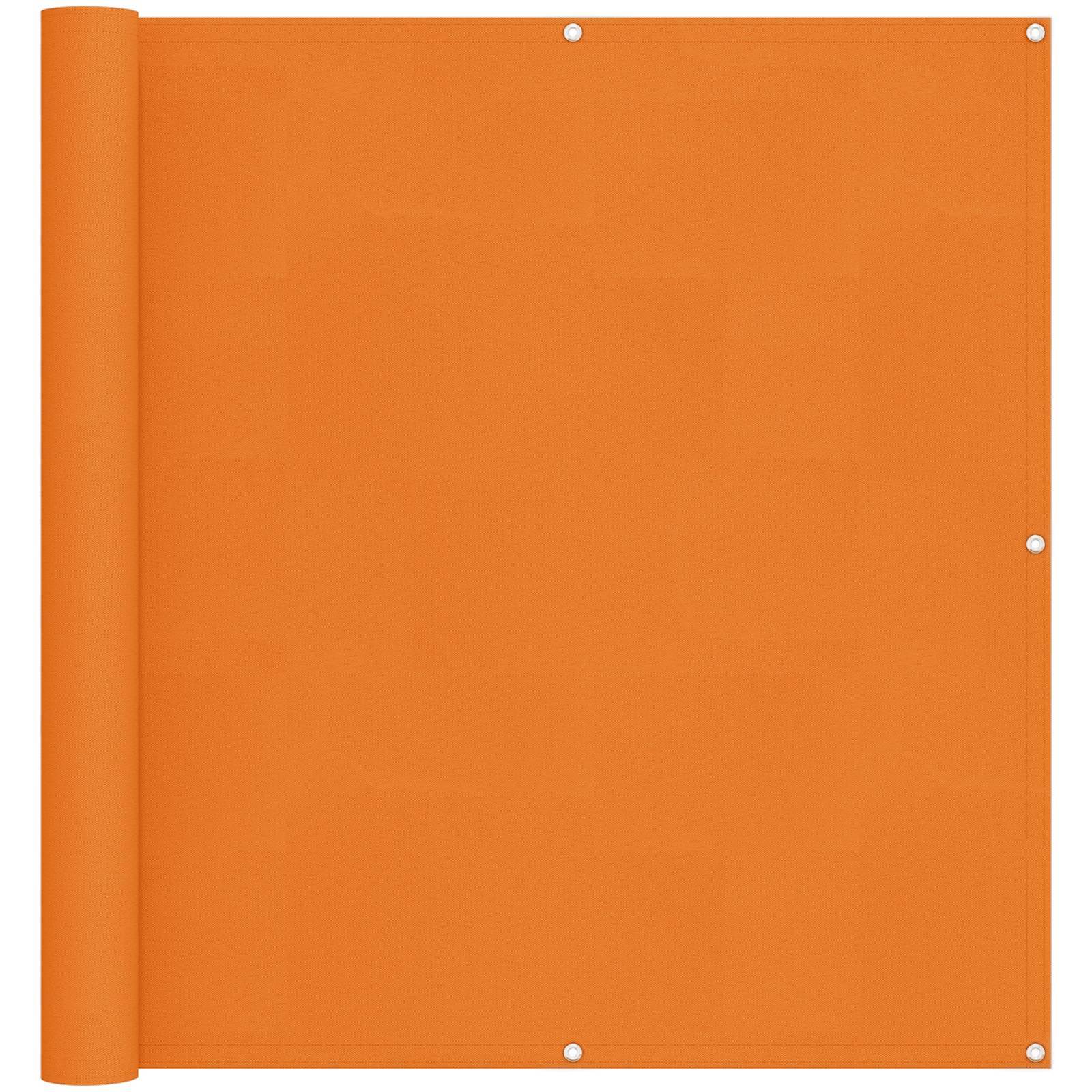 vidaXL Balkonsichtschutz Orange 110 x 800 cm Oxford-Stoff