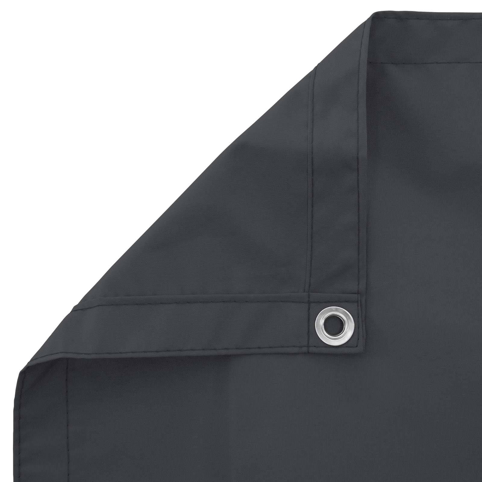 vidaXL Balkonsichtschutz Schwarz 100 x 600 cm Oxford-Stoff