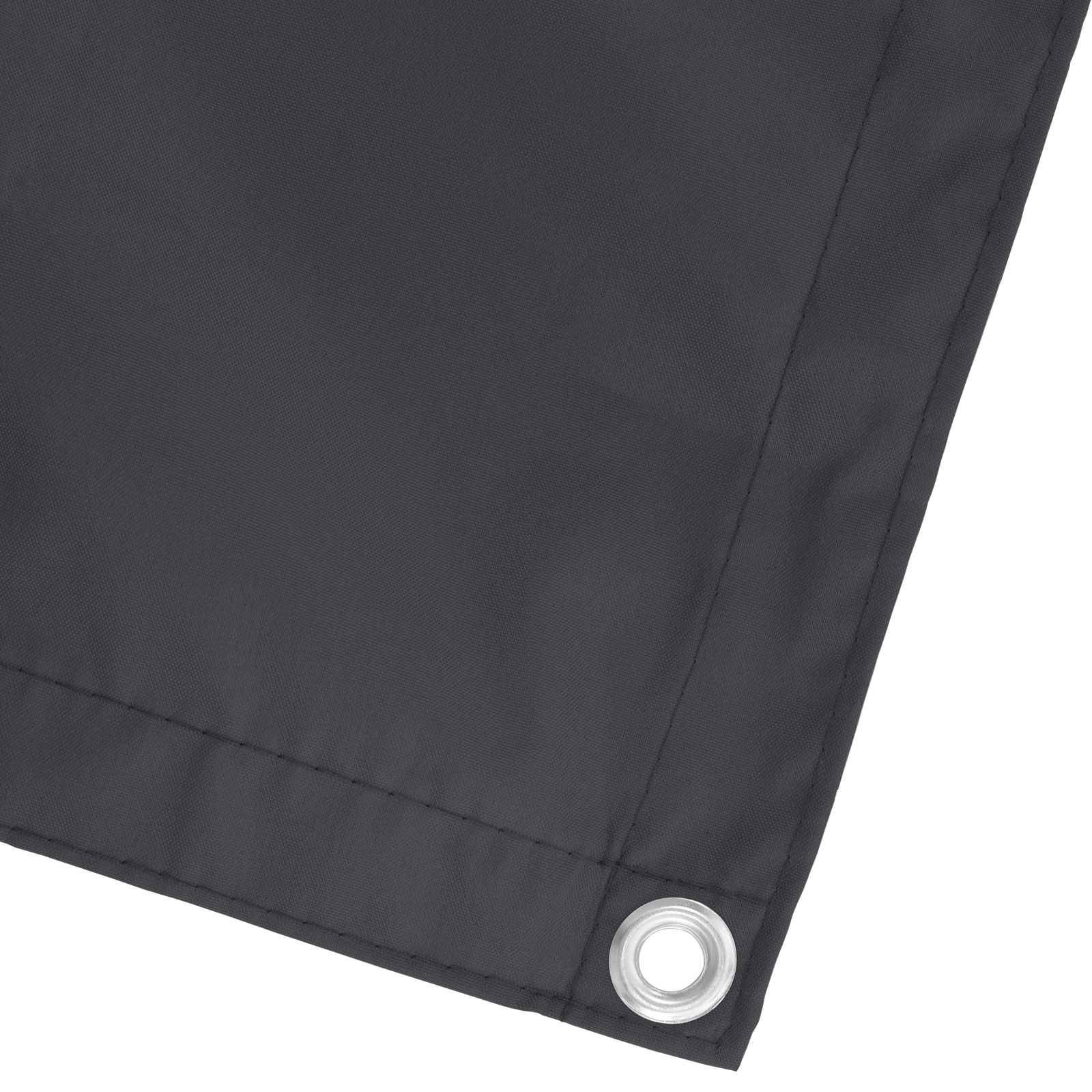 vidaXL Balkonsichtschutz Schwarz 100 x 200 cm Oxford-Stoff