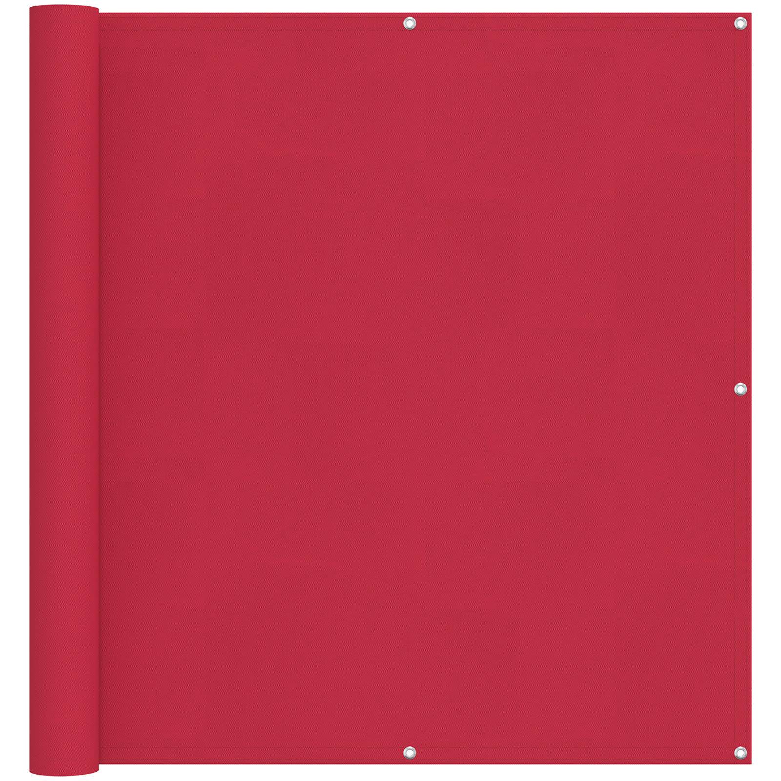 vidaXL Balkonsichtschutz Bordeauxrot 110 x 200 cm Oxford-Stoff