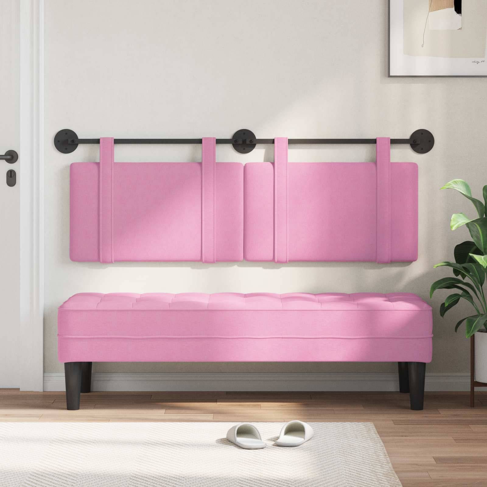 vidaXL Hängevorderseite Rosa Stoff