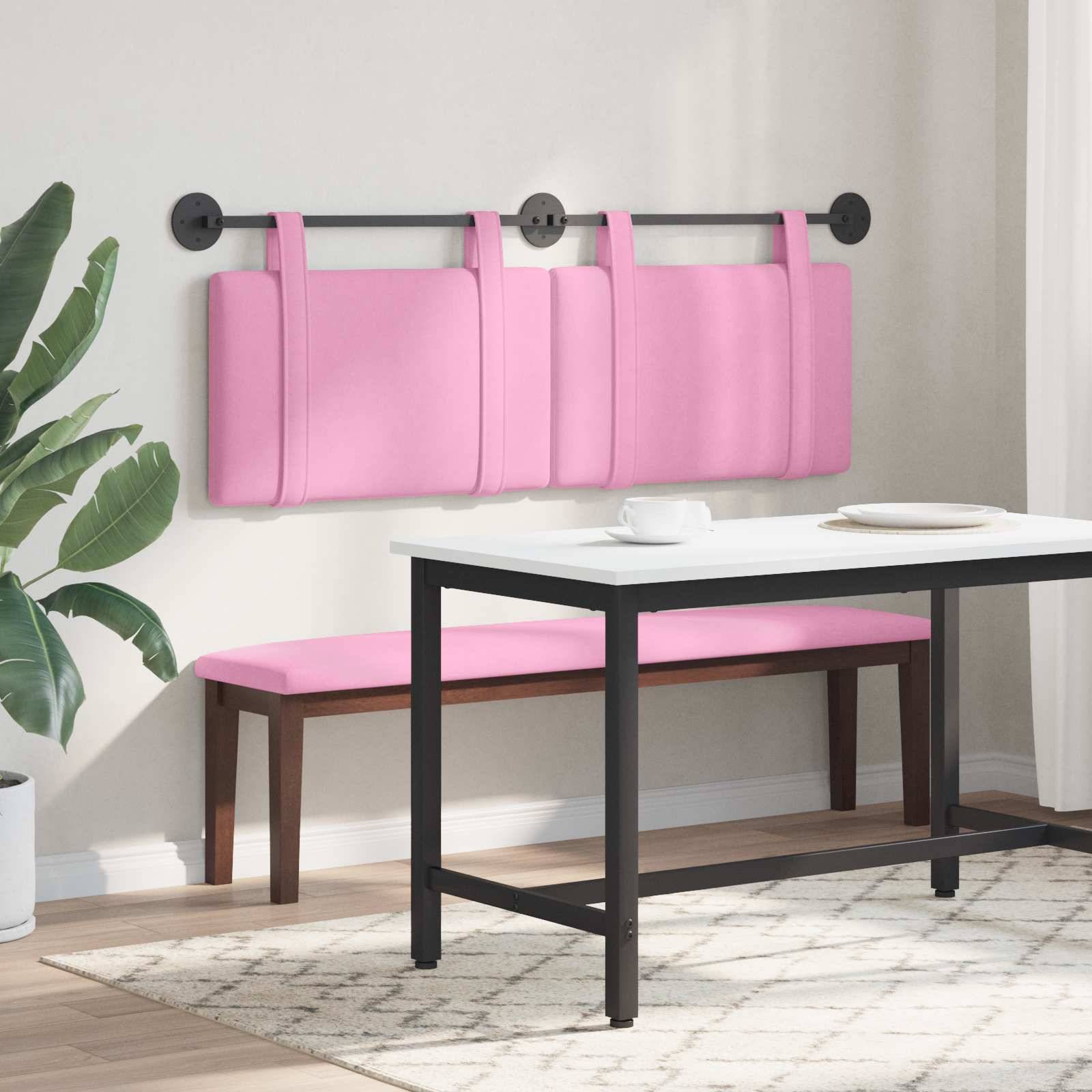vidaXL Hängevorderseite Rosa Stoff