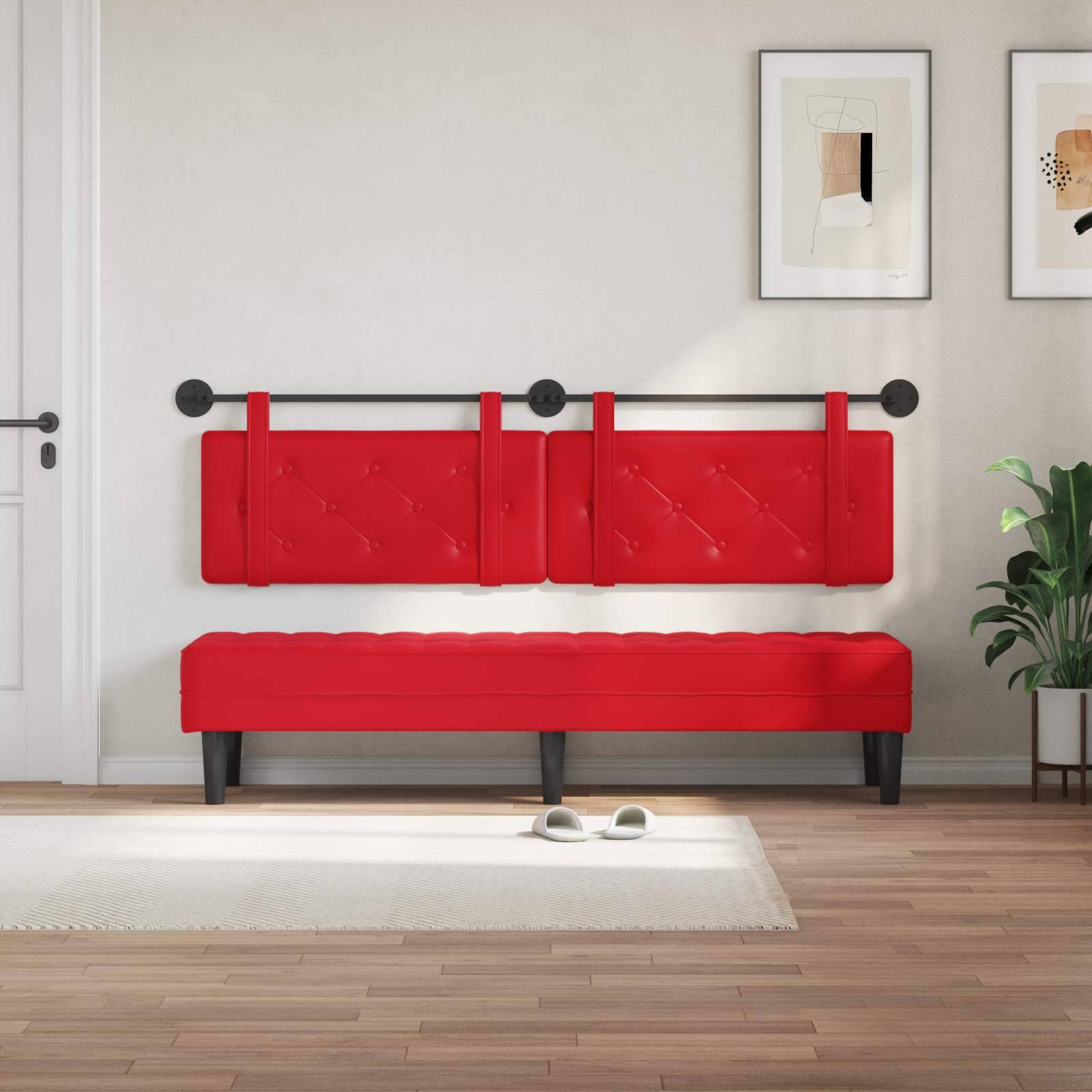 vidaXL Hängevorderseite Rot Kunstleder