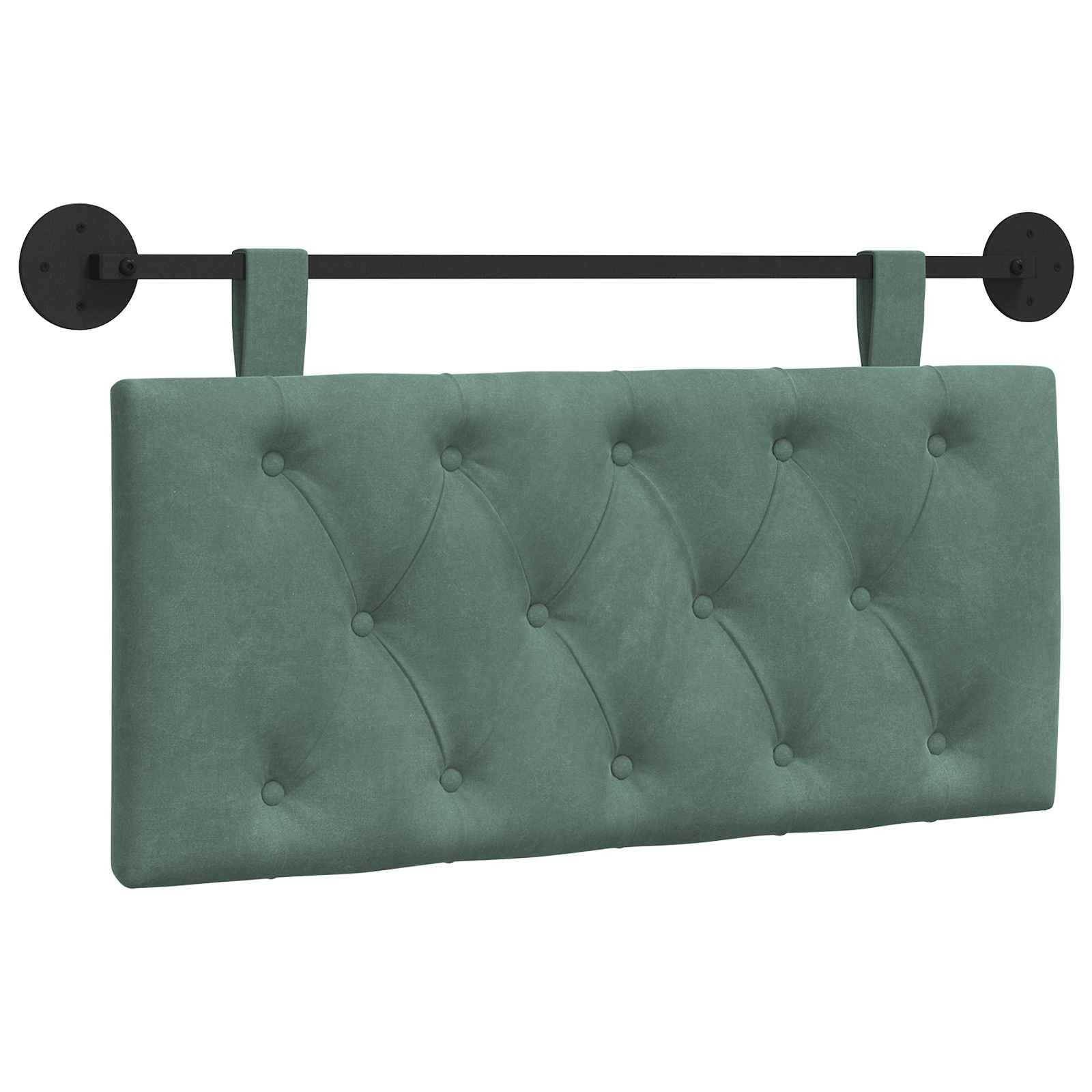 vidaXL Hängevorderseite Wandmontiert Meergrün 100 x 55 x 7 cm Samt