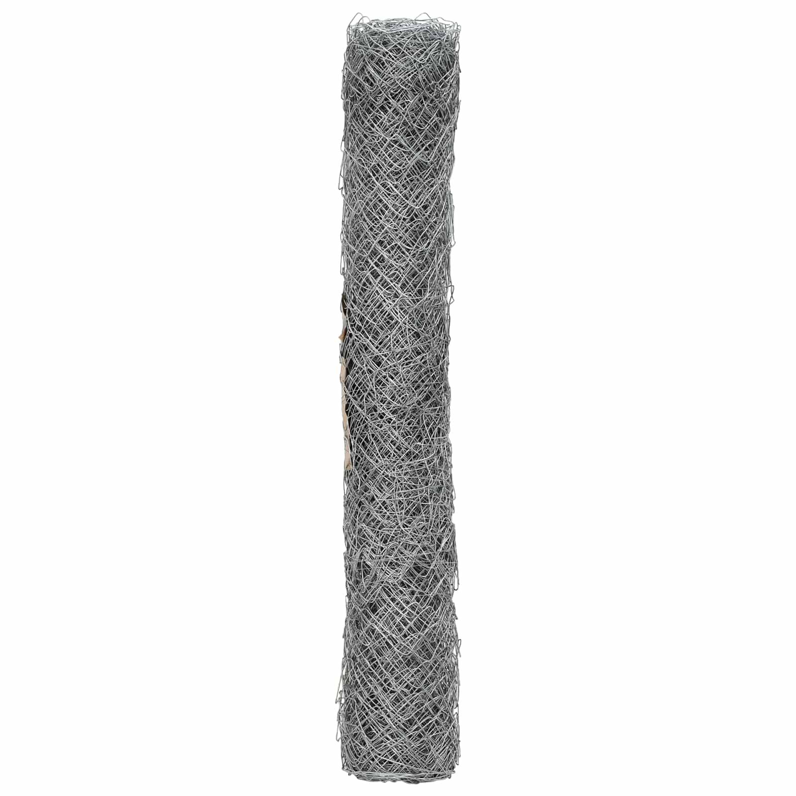 vidaXL Kettenzaun Verzinkt 2 x 20 m Glas