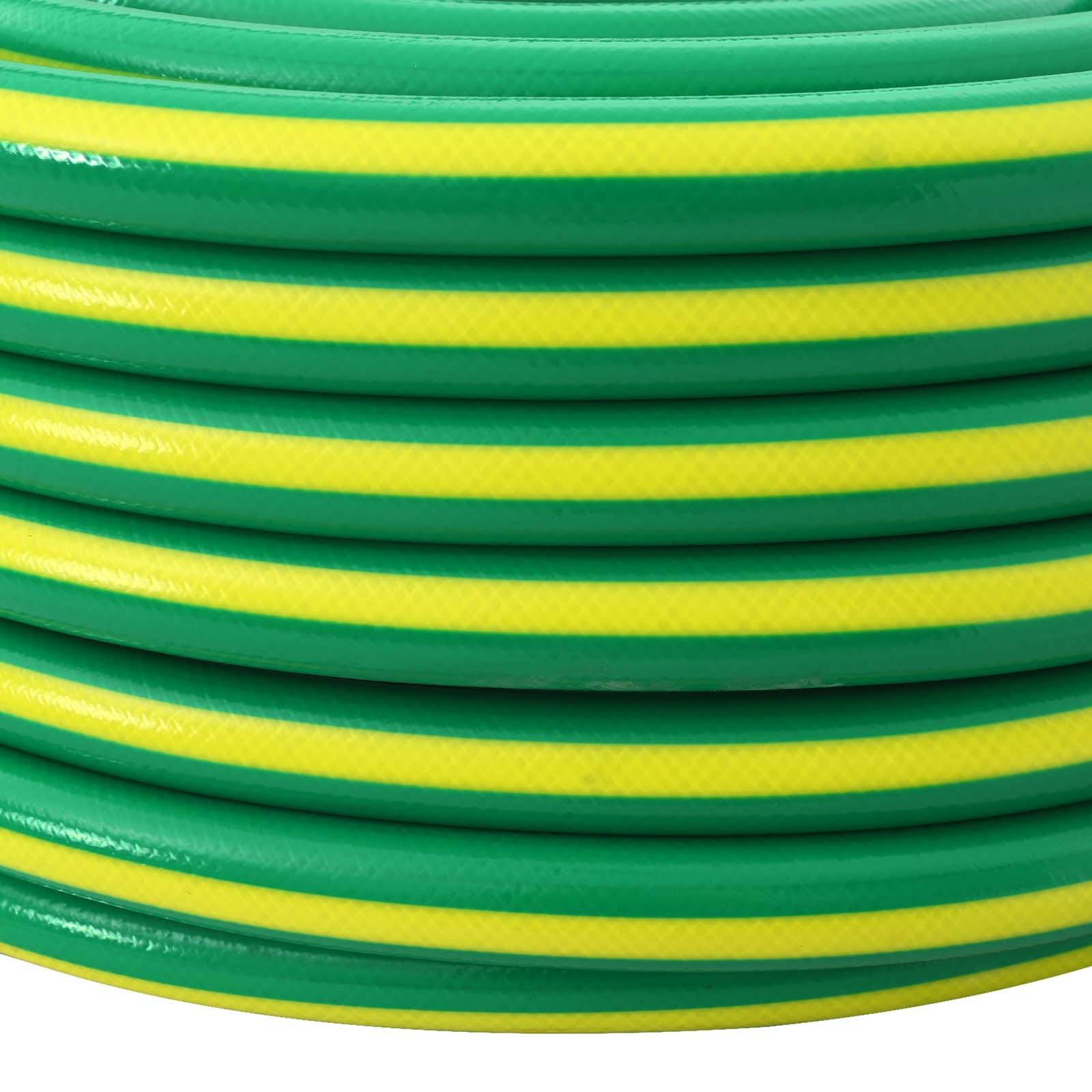 vidaXL Gartenschlauch 5-lagig Grün und Gelb 1 / 2'' 30 m PVC