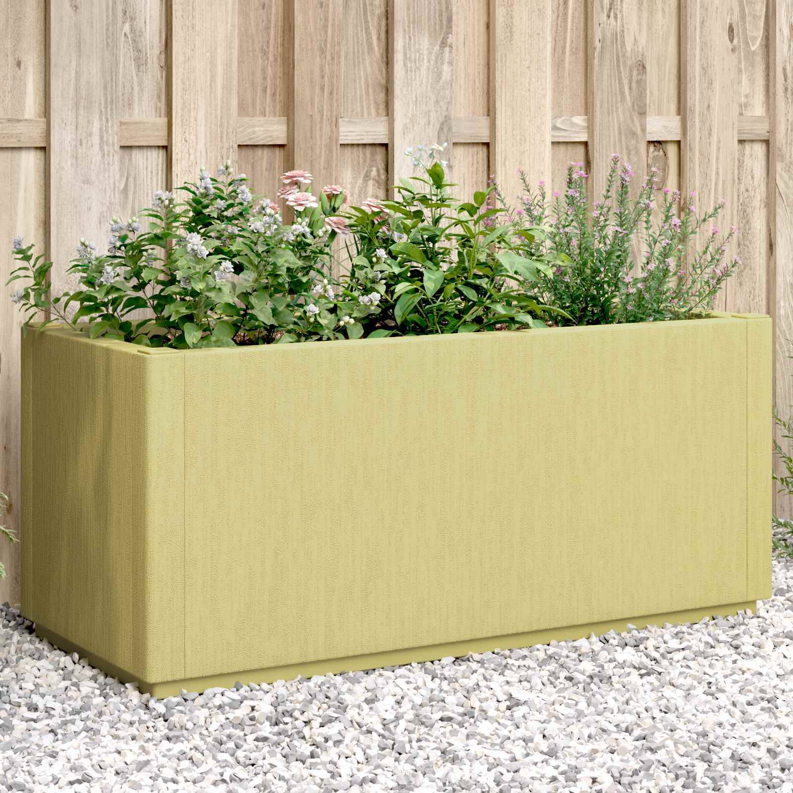vidaXL Gartenblumenbox Grün 80 x 36 x 35 cm PP