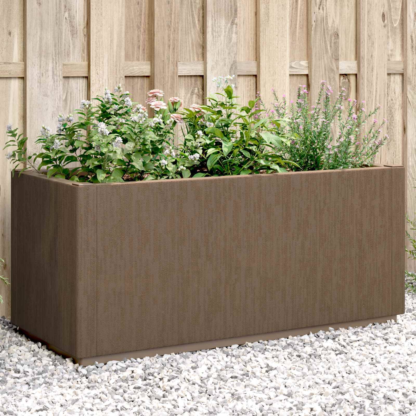 vidaXL Garten-Blumenkasten Braun 80 x 36 x 35 cm PP