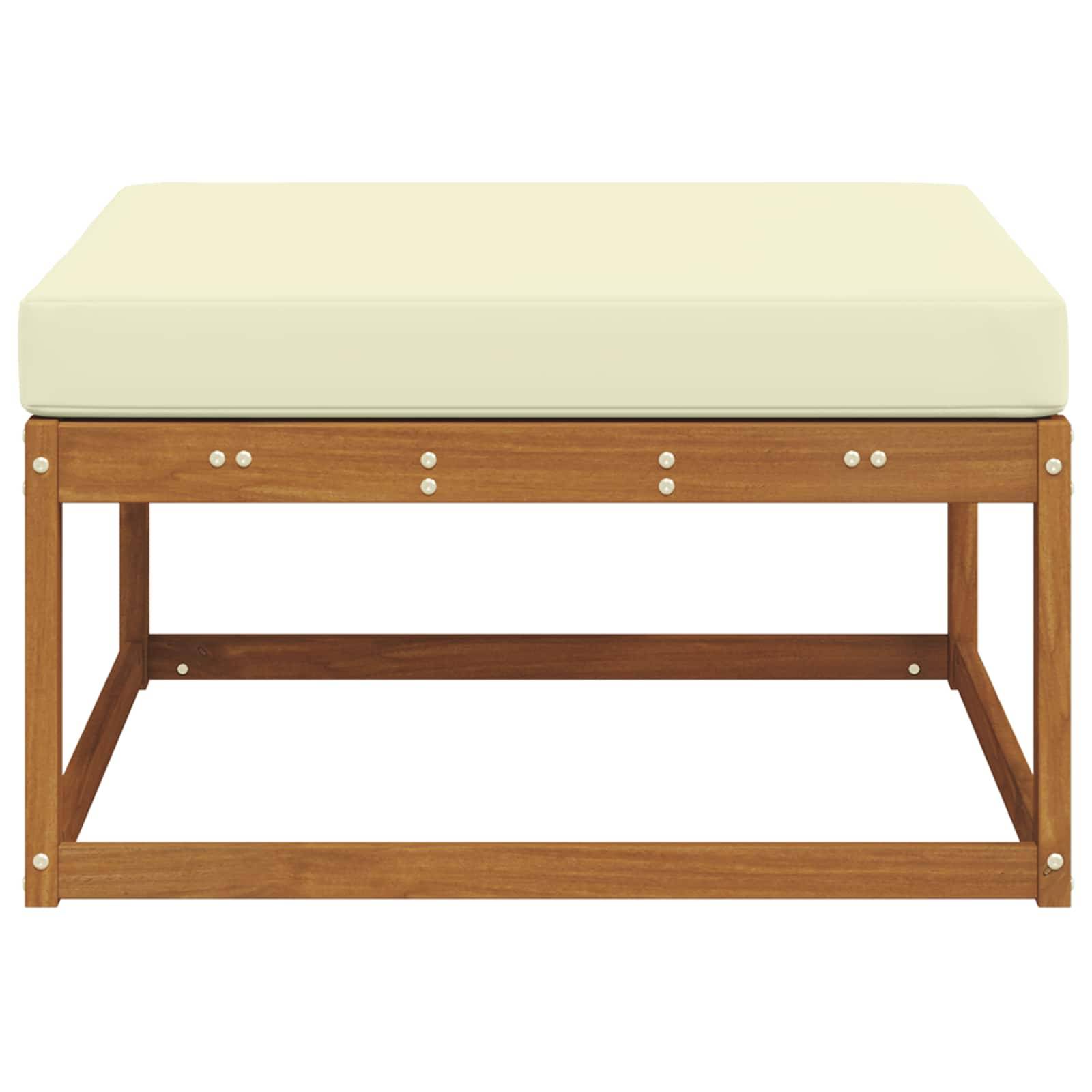 vidaXL Outdoor-Fußhocker Natur