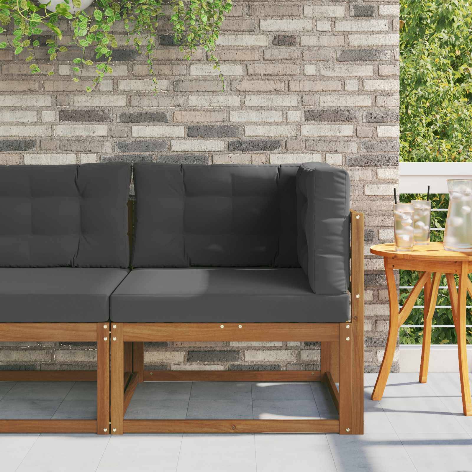vidaXL Outdoor Ecksofa Natur