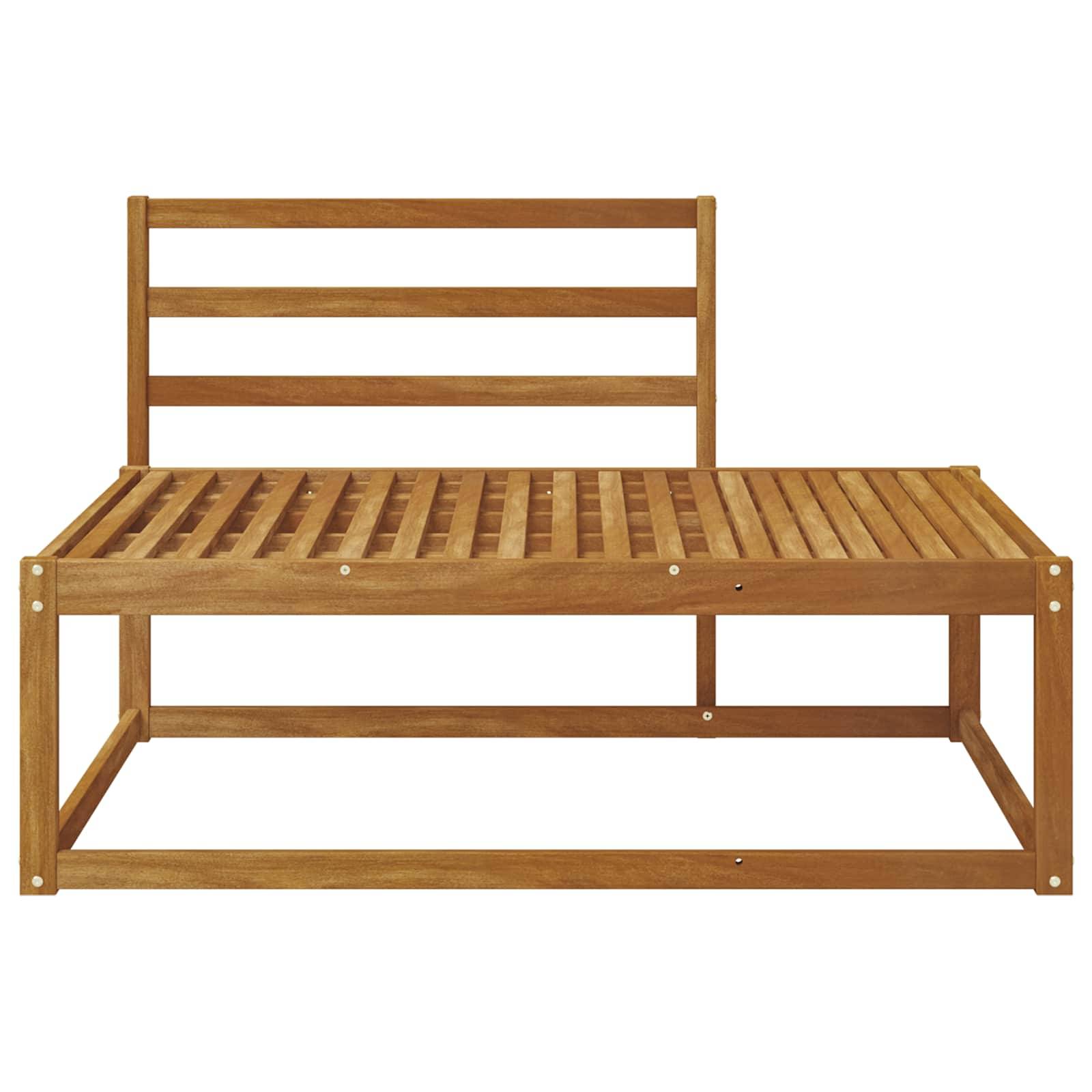 vidaXL Outdoor Endsofa Natur 115 x 83 x 73 cm Massivholz Akazie