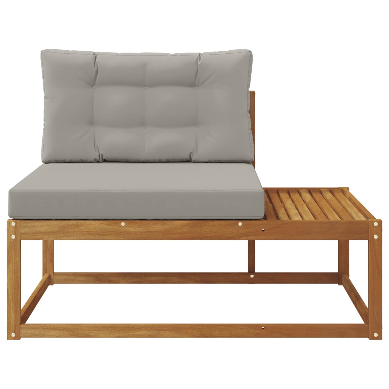 vidaXL Outdoor Endsofa Natur 115 x 83 x 73 cm Massivholz Akazie