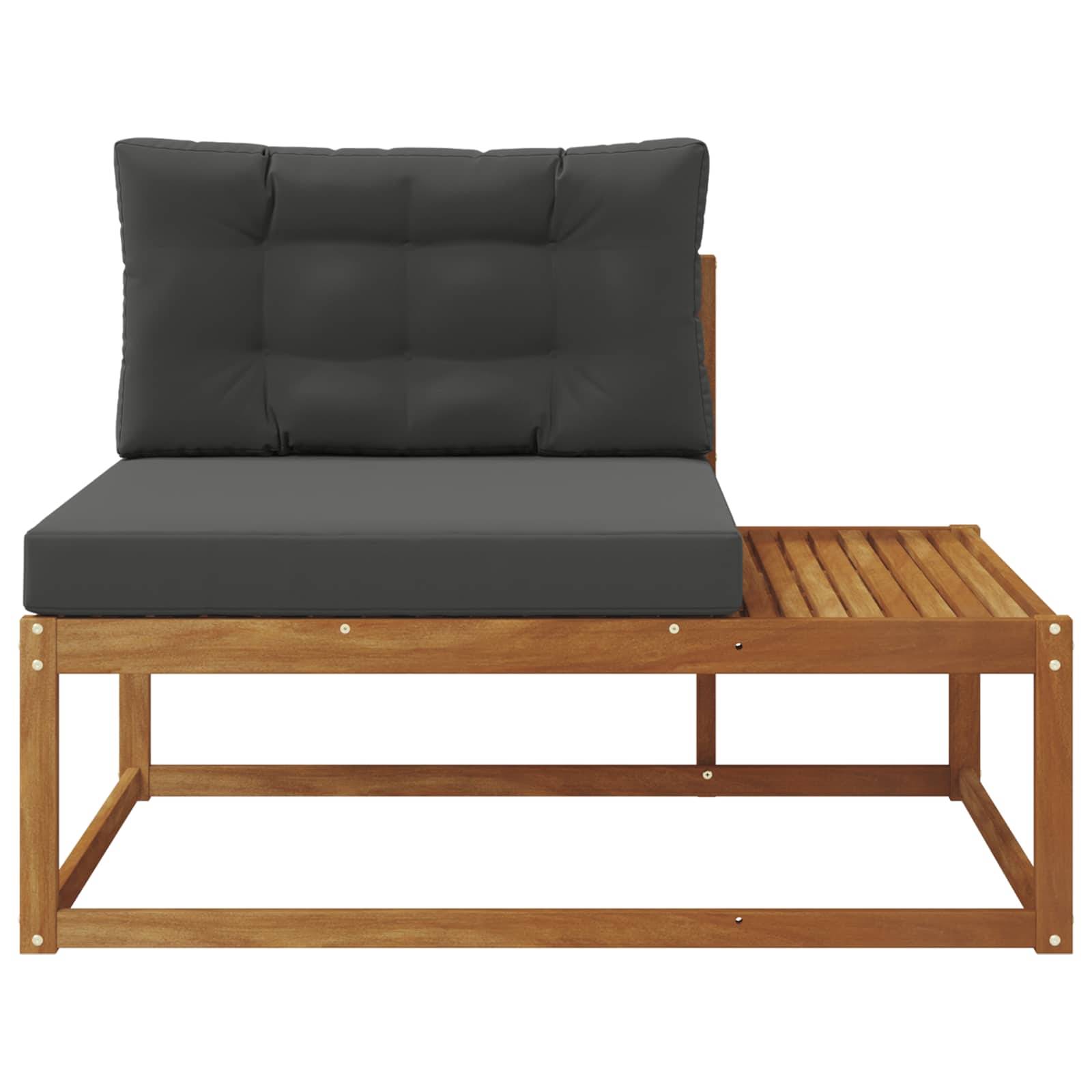 vidaXL Outdoor Endsofa Natur 115 x 83 x 73 cm Massivholz Akazie