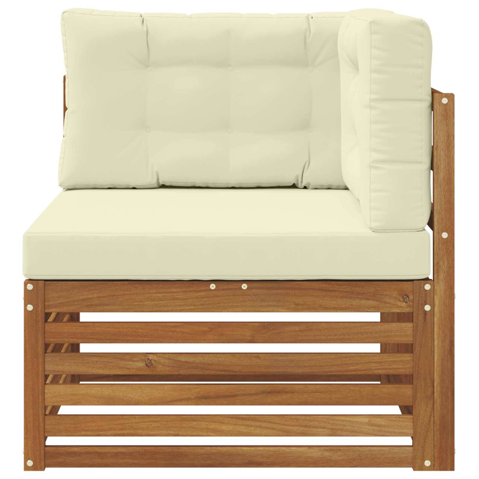 vidaXL Outdoor Ecksofa Massivholz Akazie Natur