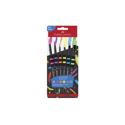FABER-CASTELL Synthetikhaarpinsel, 6er Set