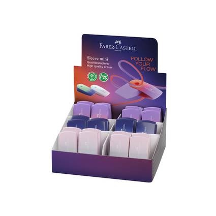 FABER-CASTELL Kunststoff-Radierer SLEEVE MINI Flow Edition