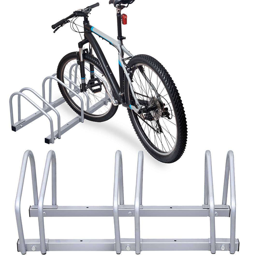 Fahrradständer für 3 Fahrräder - Verzinkter Stahl - Boden- und Wandmontage - Platzsparend & Robust