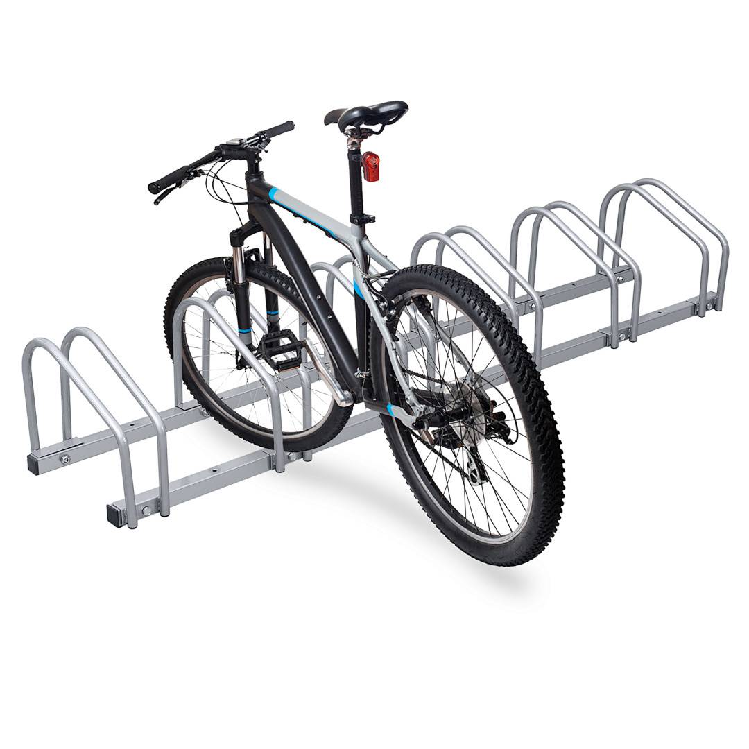 Fahrradständer für 6 Fahrräder - Verzinkter Stahl - Boden- und Wandmontage - Platzsparend & Robust