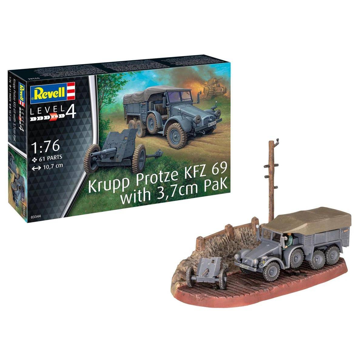 Starter Kit Krupp Protze KFZ 69 mit 3,7 cm PaK
