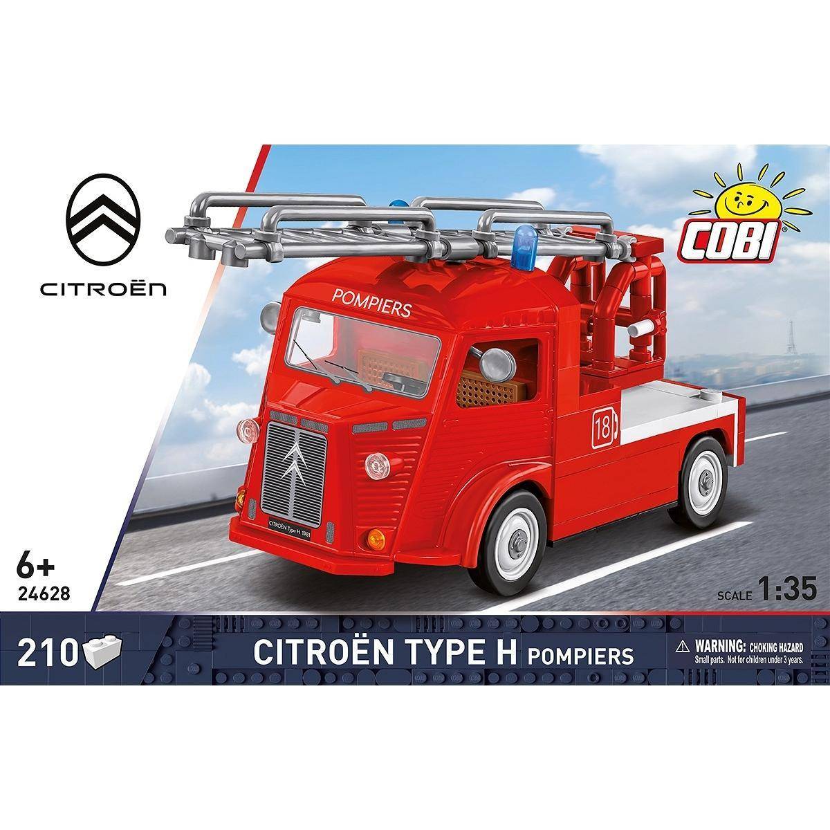 Citroën Type H (1947–1981) Pompiers – Klemmbaustein-Set, 1:35, 210 Teile