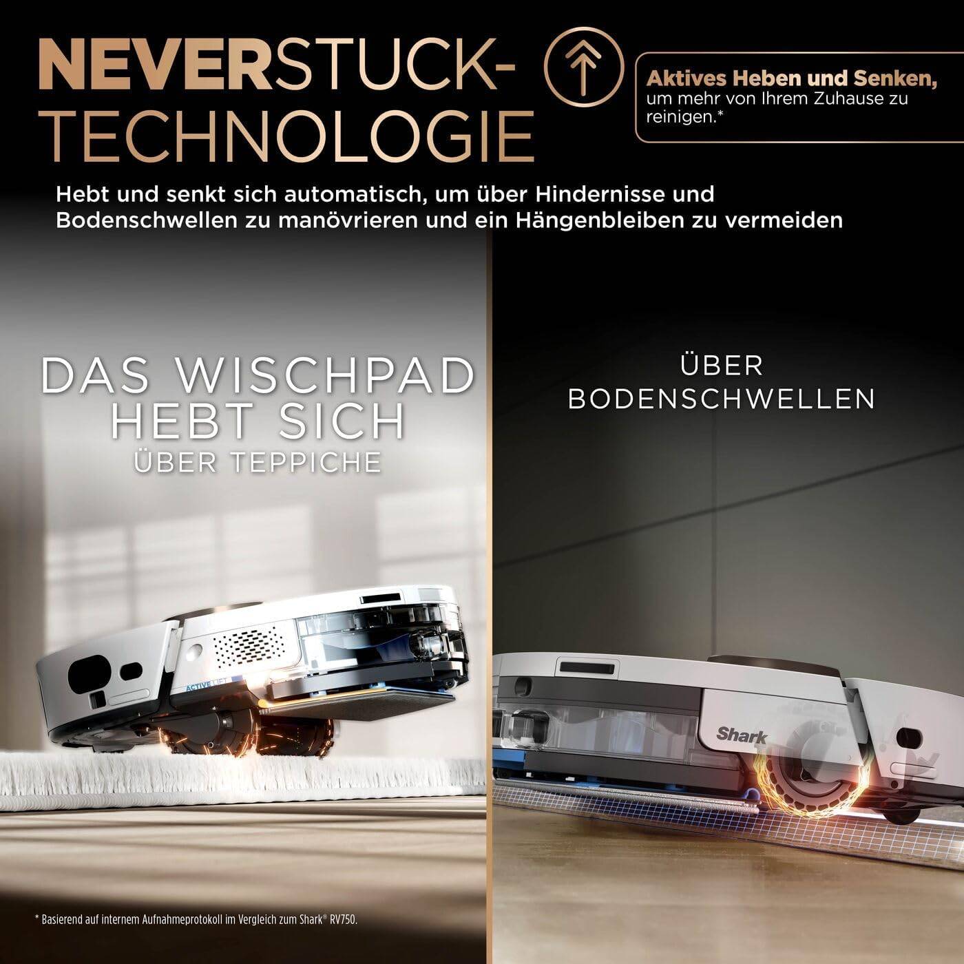 Shark PowerDetect 2-in-1 Saugroboter & Wischroboter Weiß RV2800ZEEUWH